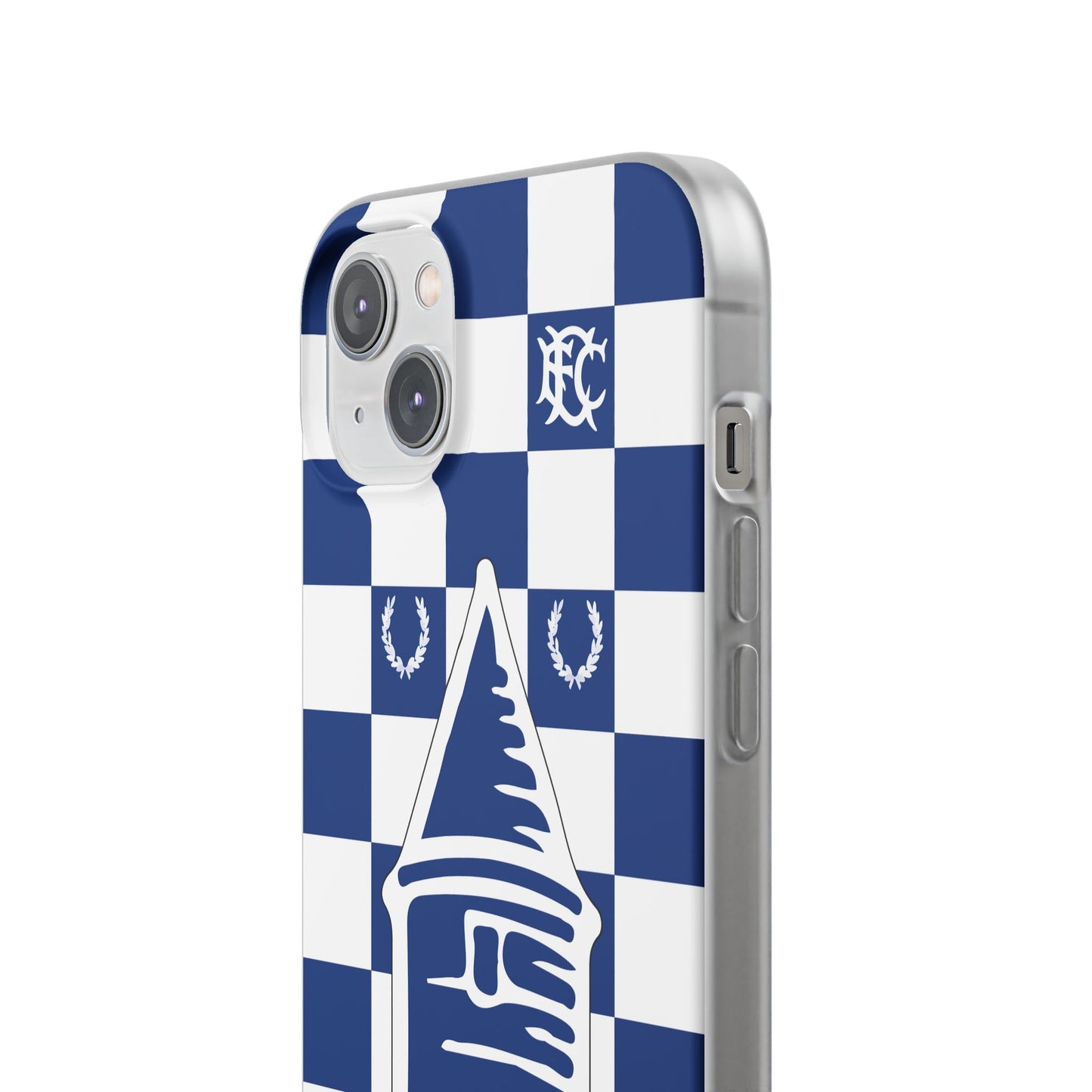 Everton Blue & White Chequered iPhone Flexi Case - iPhone 16, 15, 14, Plus/Pro/Pro Max