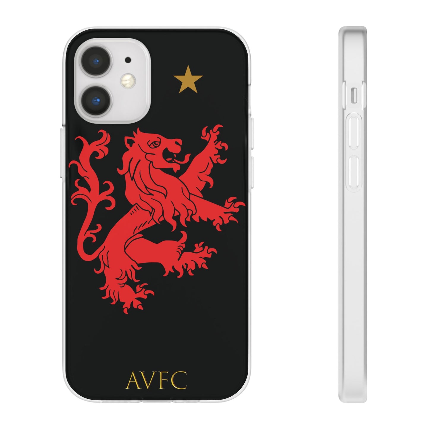 Aston Villa 150th Anniversary iPhone Flexi Case - Black