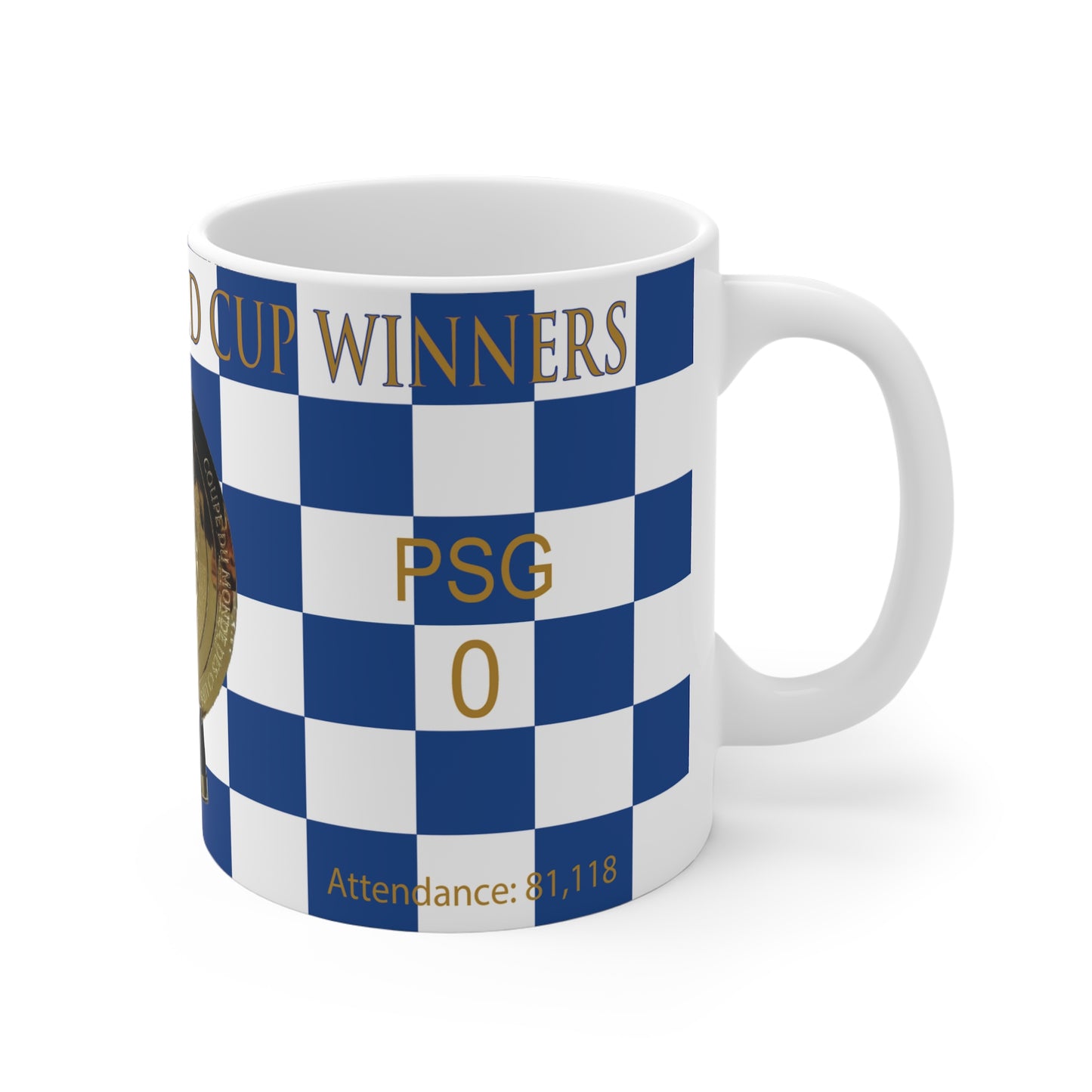 Chelsea 2025 FIFA Club World Cup Winners Mug - Chequered