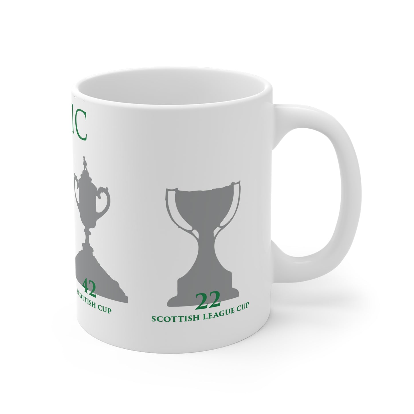 Celtic Trophies Mug - White