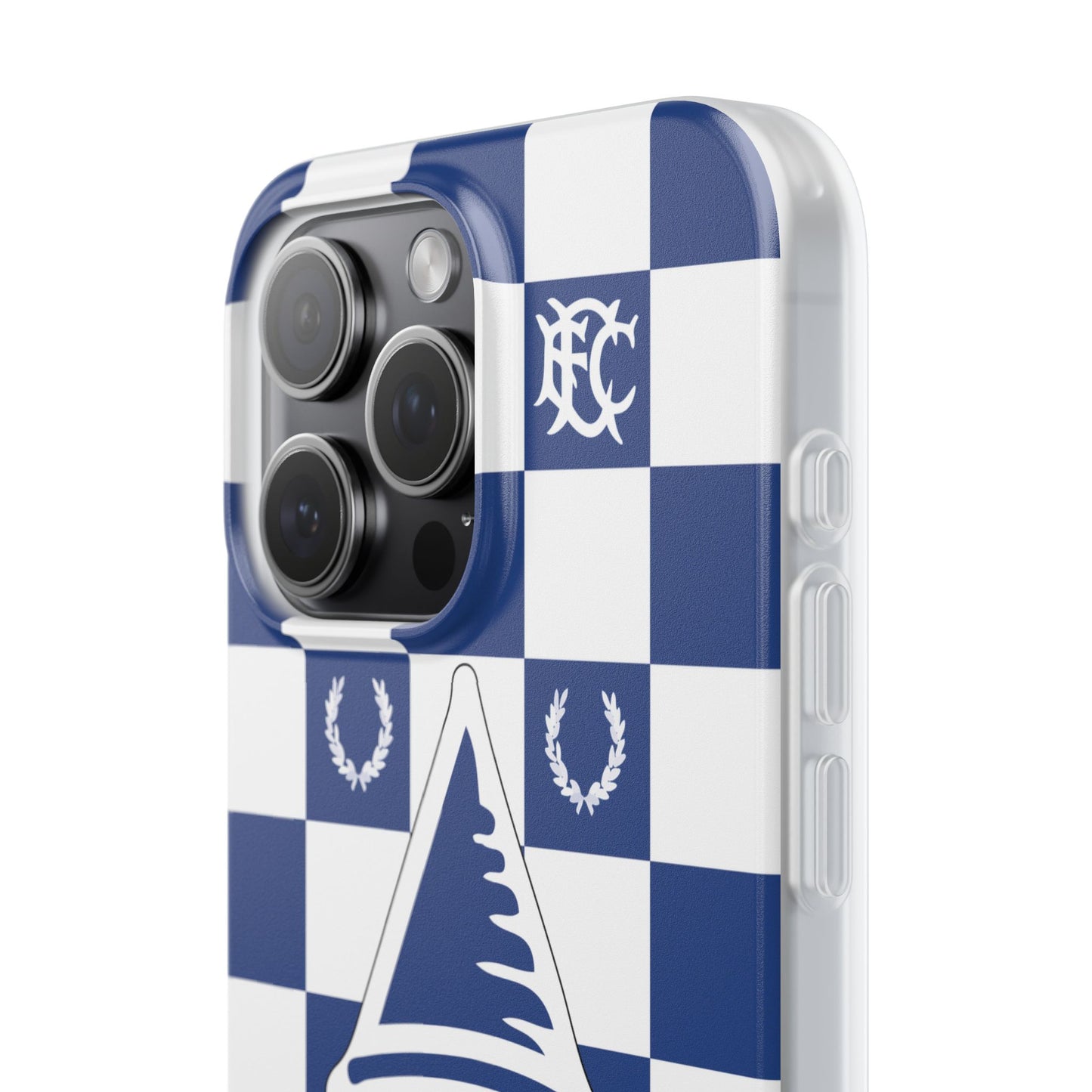 Everton Blue & White Chequered iPhone Flexi Case - iPhone 16, 15, 14, Plus/Pro/Pro Max