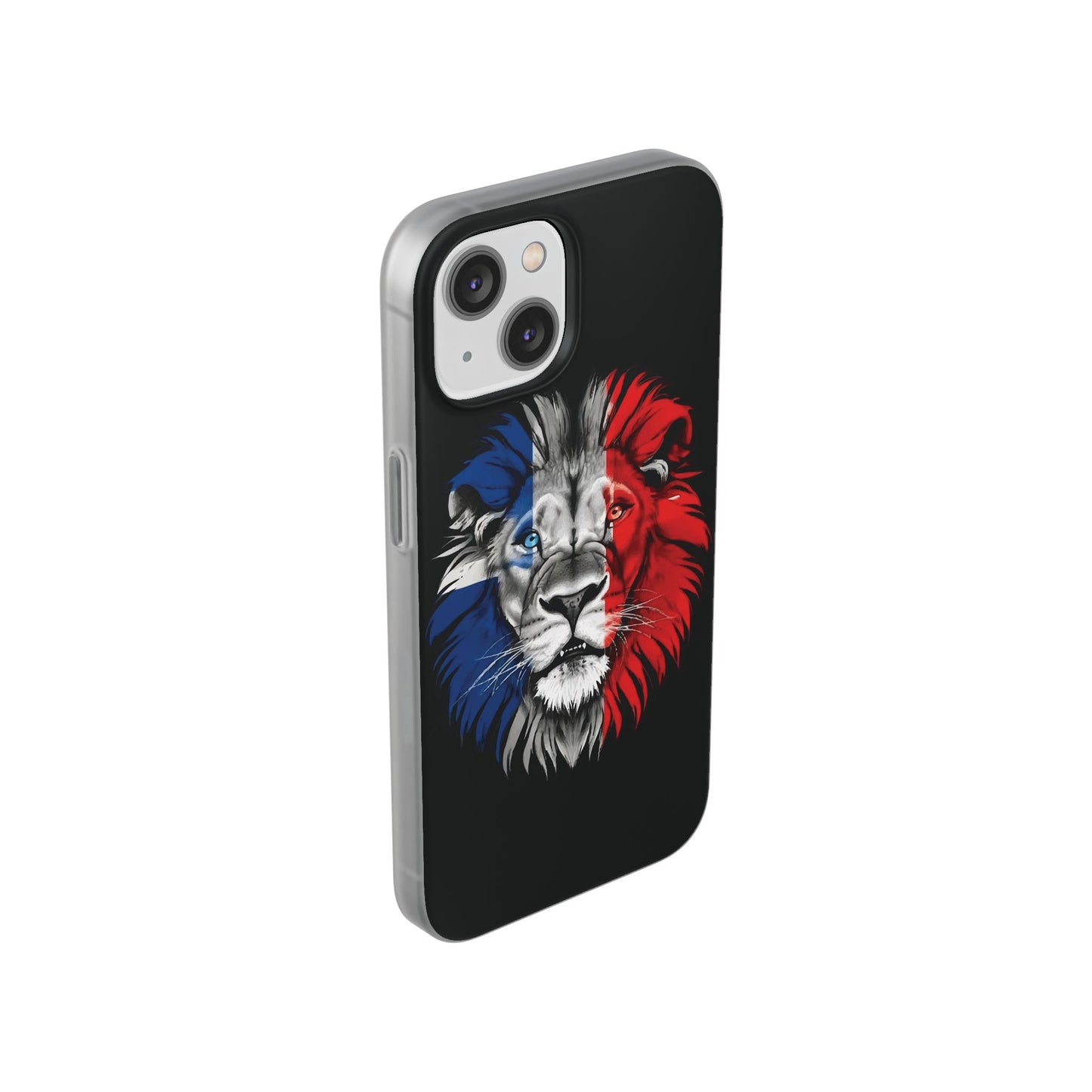 Great Britain Union Jack Lion black iPhone Flexi Case - iPhone 12, 13, 14, 15, 16, Mini/Plus/Pro/Pro Max