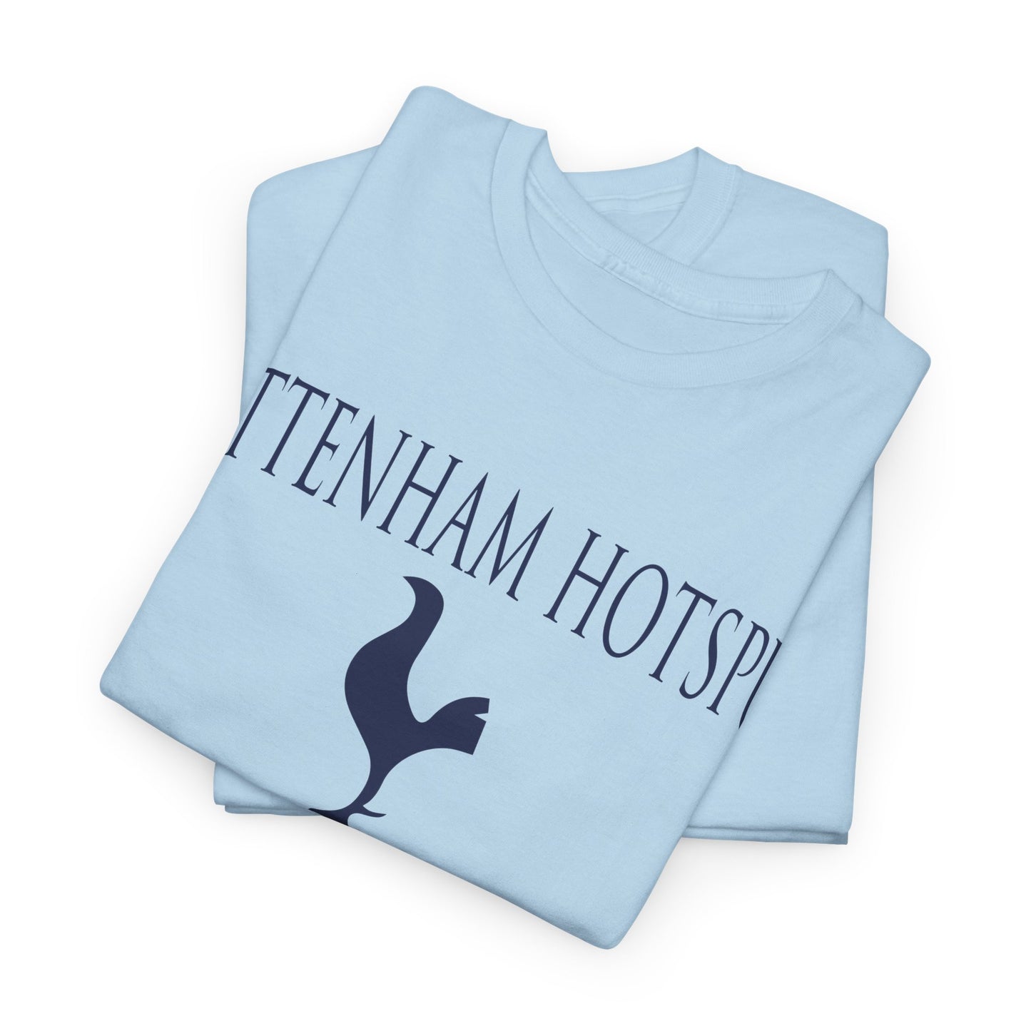 Tottenham Hotspur Cockerel & Trophies Unisex Heavy Cotton T-Shirt - Navy/White/Black/Gold/Light Blue/Royal