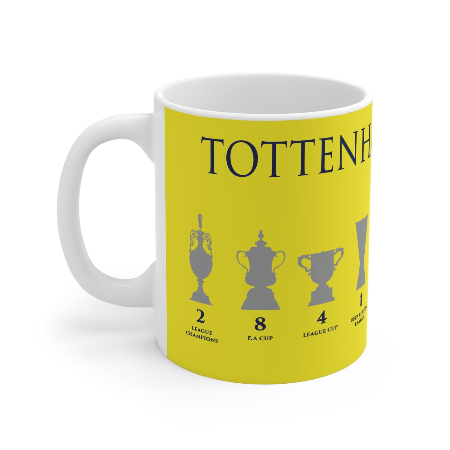 Tottenham Hotspur Trophies Mug - Yellow