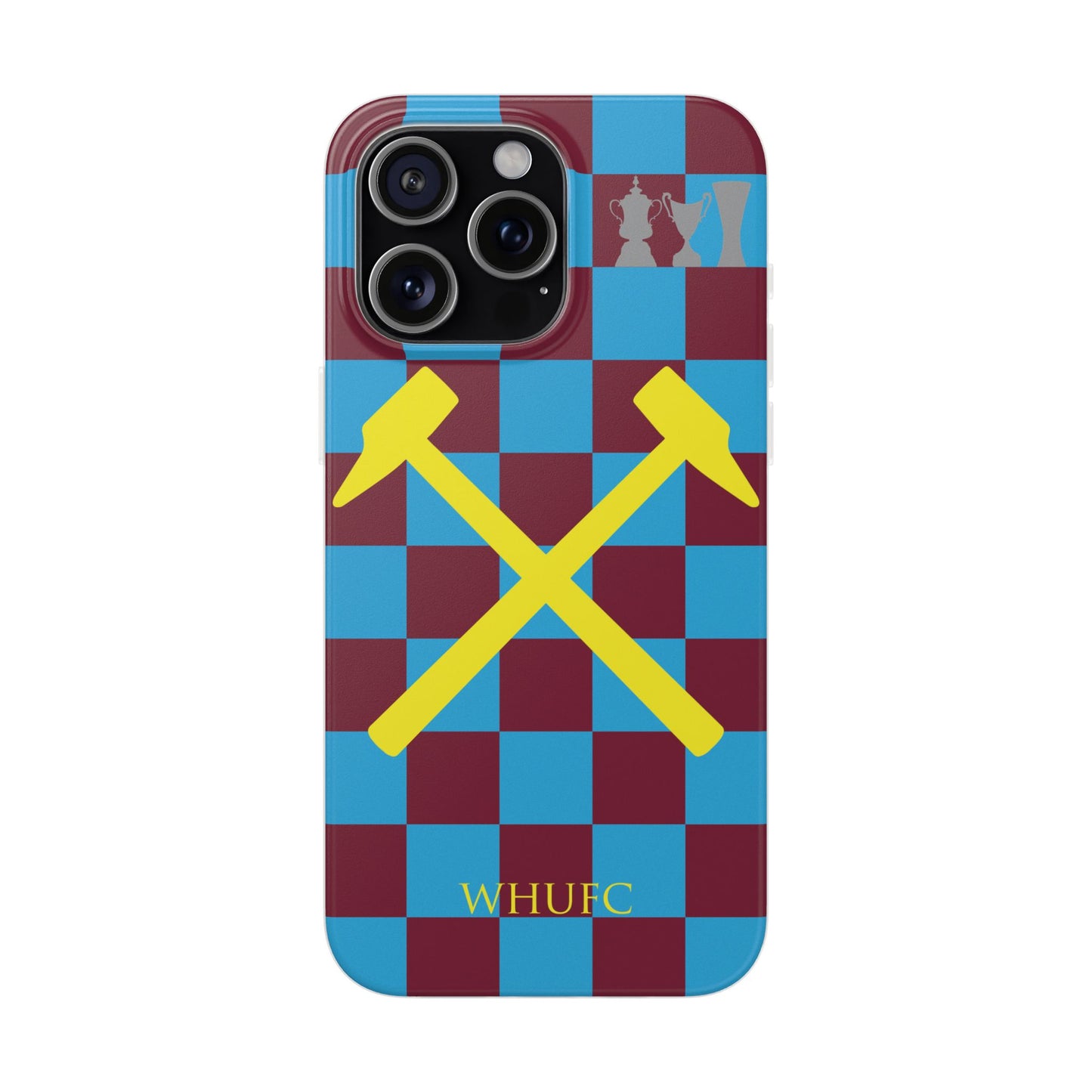 West Ham United Claret & Blue iPhone Flexi Case - iPhone 16, 15, 14, Plus/Pro/Pro Max