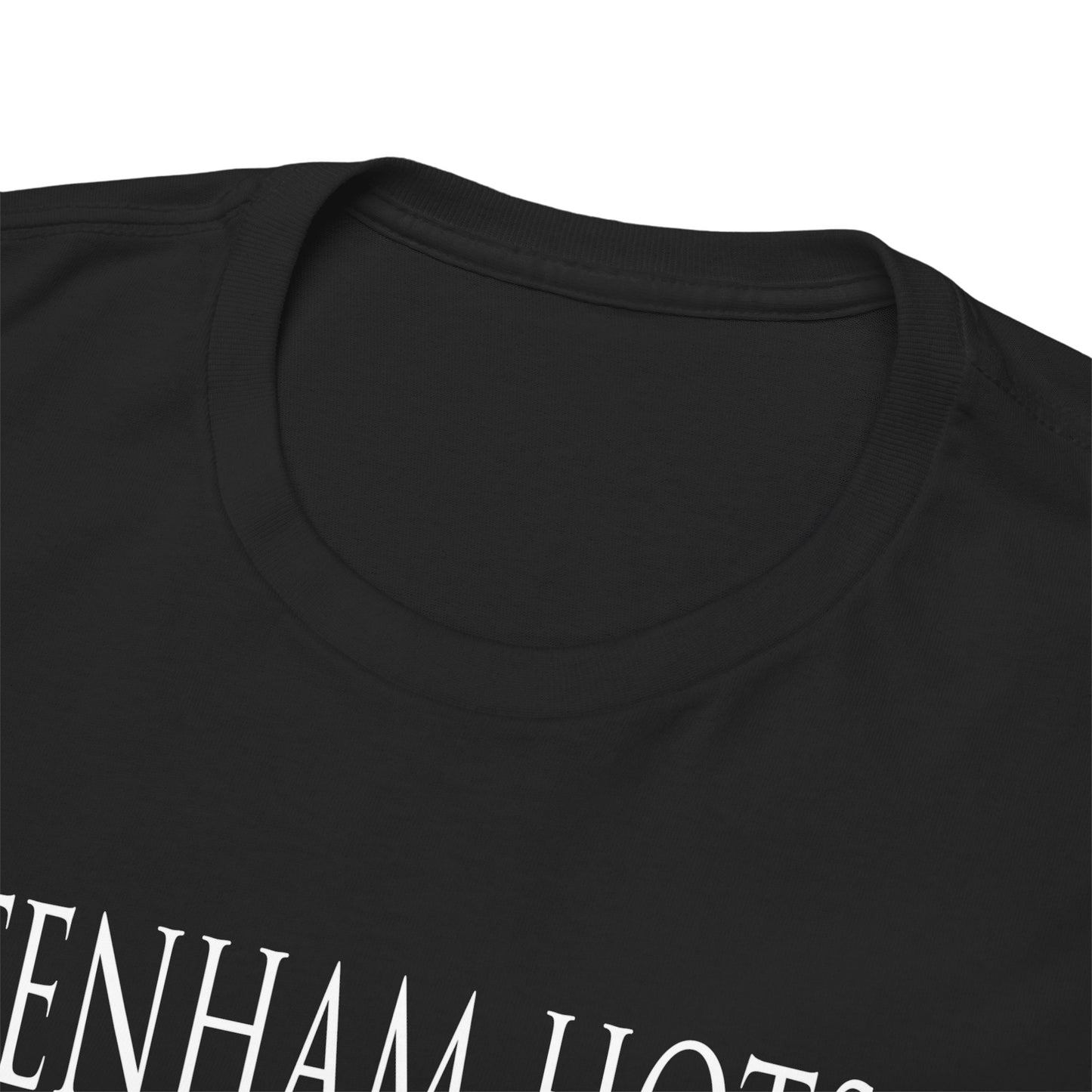 Tottenham Hotspur Cockerel & Trophies Unisex Heavy Cotton T-Shirt - Navy/White/Black/Gold/Light Blue/Royal
