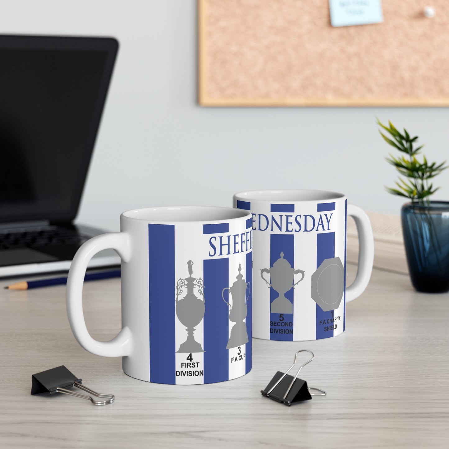 Sheffield Wednesday Trophies Mug - Blue Text Header