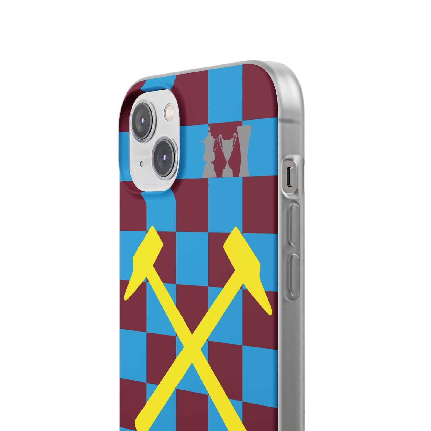 West Ham United Claret & Blue iPhone Flexi Case - iPhone 16, 15, 14, Plus/Pro/Pro Max