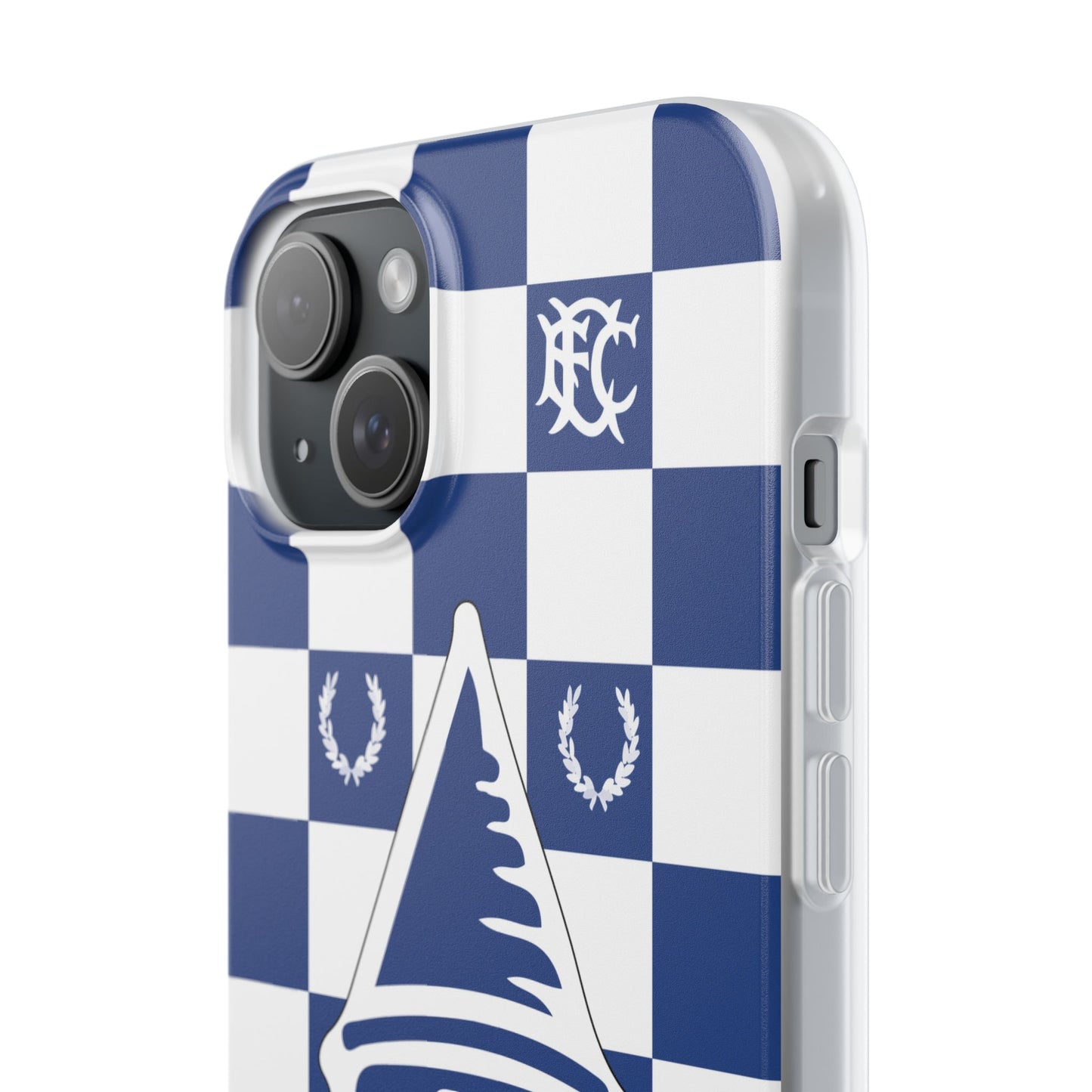 Everton Blue & White Chequered iPhone Flexi Case - iPhone 16, 15, 14, Plus/Pro/Pro Max
