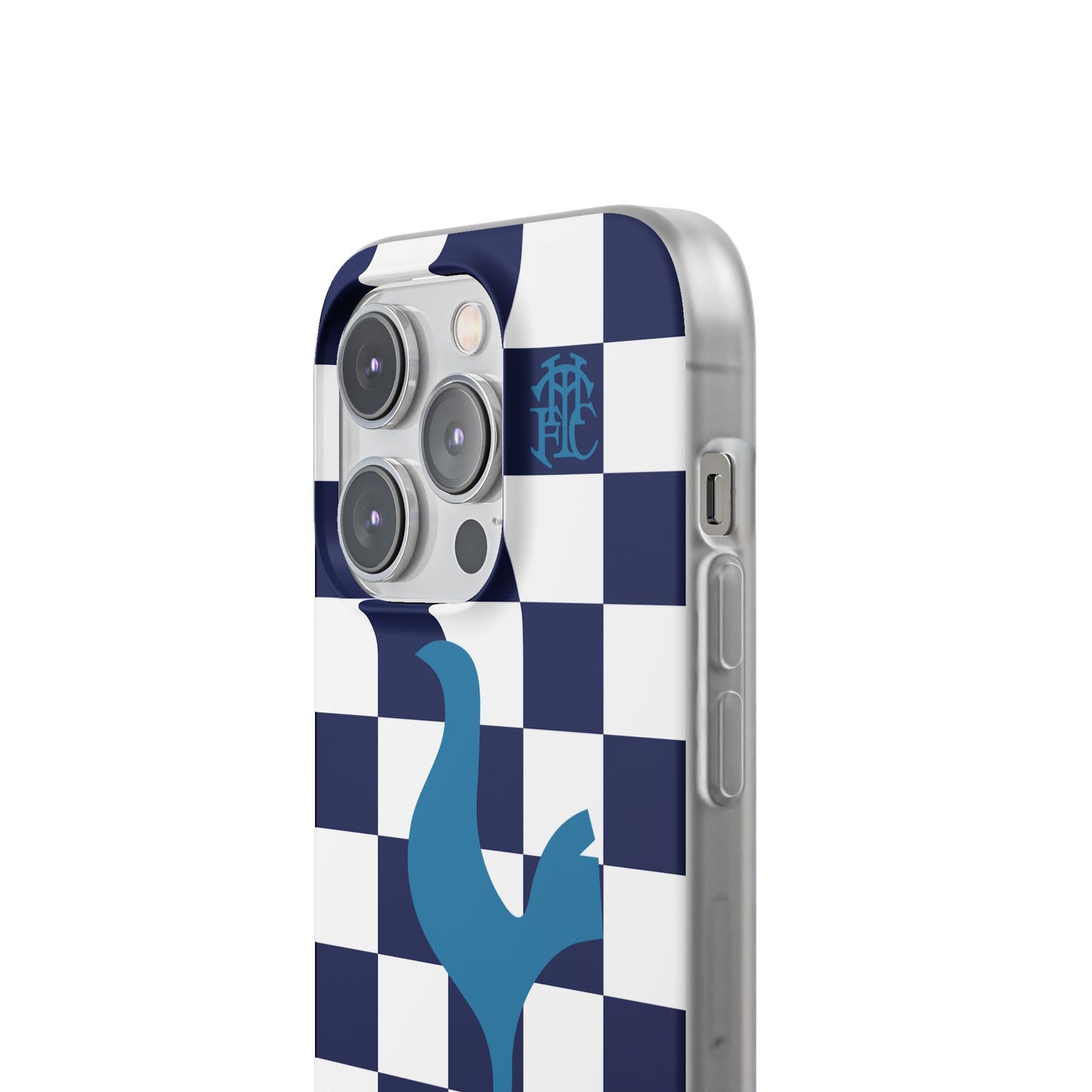 Tottenham Hotspur Chequered iPhone Flexi Case - iPhone 16, 15, 14, Plus/Pro/Pro Max