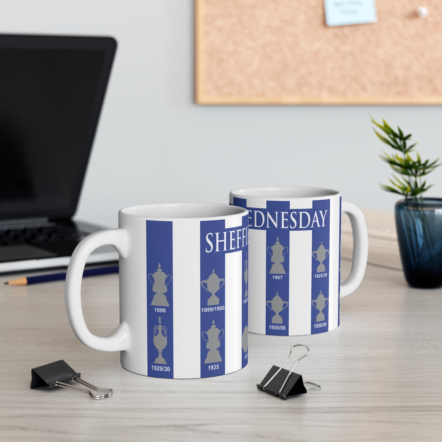 Sheffield Wednesday Trophies Collection Mug - White Text Header