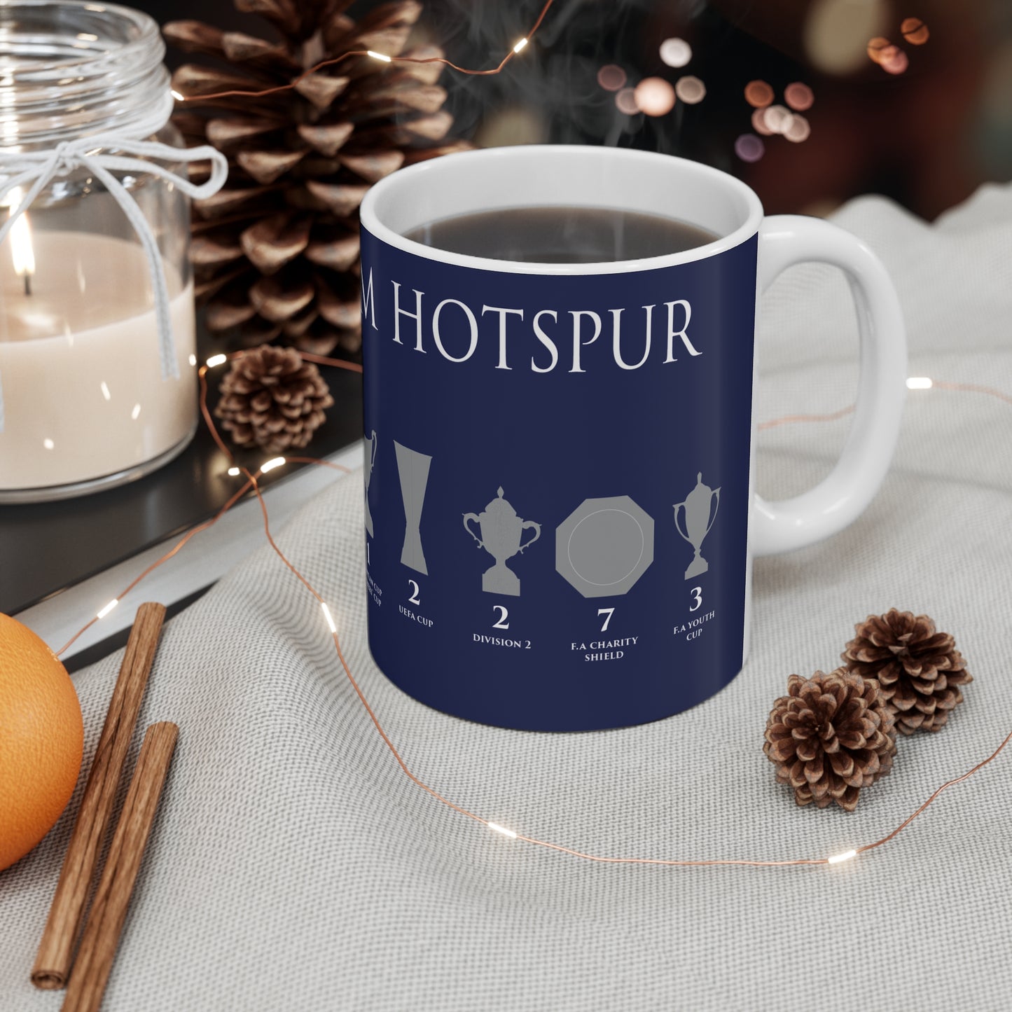 Tottenham Hotspur Trophies Mug - Blue
