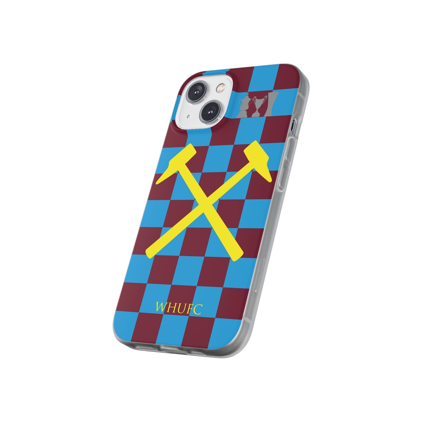 West Ham United Claret & Blue iPhone Flexi Case - iPhone 16, 15, 14, Plus/Pro/Pro Max