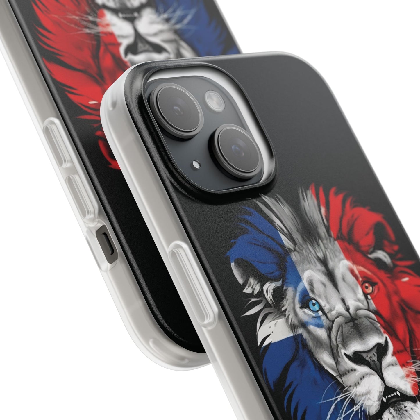 Great Britain Union Jack Lion black iPhone Flexi Case - iPhone 12, 13, 14, 15, 16, Mini/Plus/Pro/Pro Max