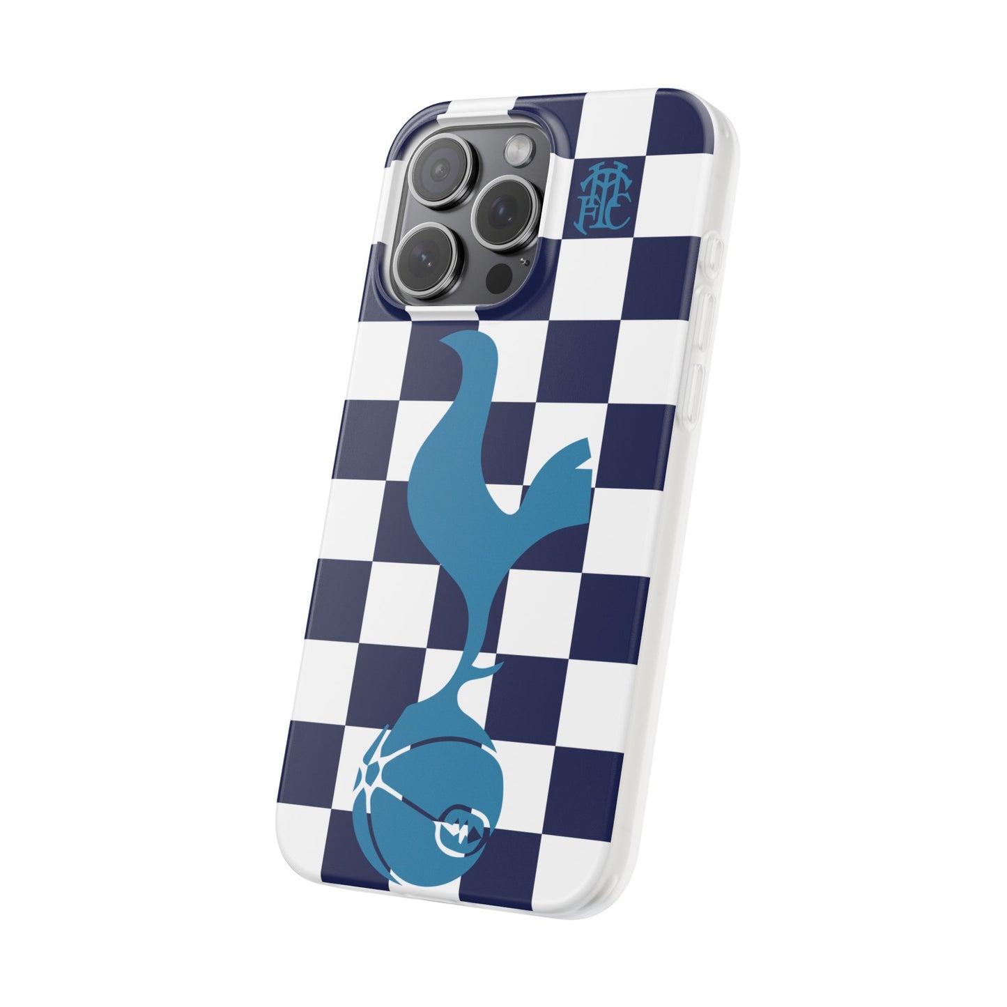 Tottenham Hotspur Chequered iPhone Flexi Case - iPhone 16, 15, 14, Plus/Pro/Pro Max