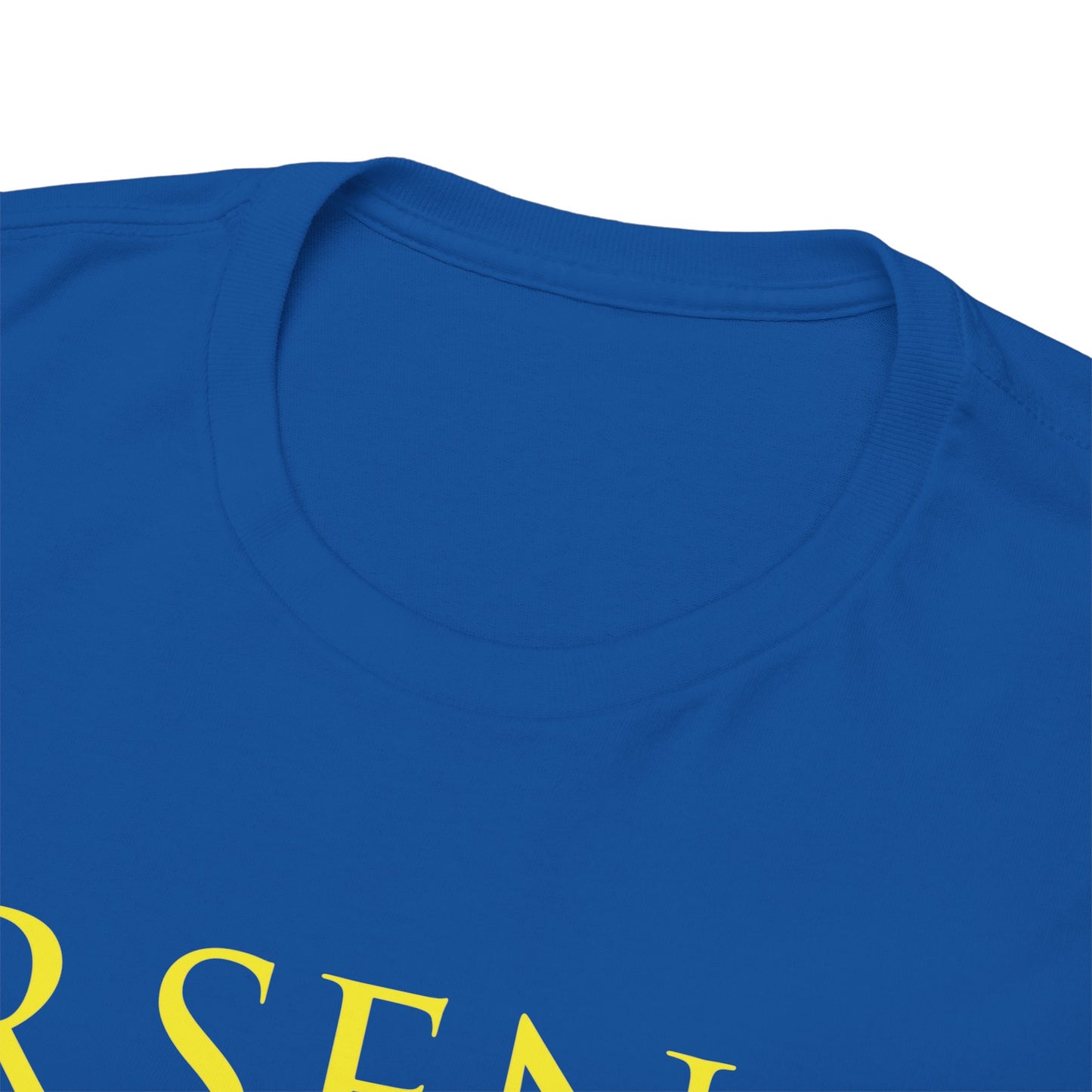 Arsenal Cannon & Trophies Unisex Heavy Cotton T-Shirt - Red/White/Black/Gold/Royal