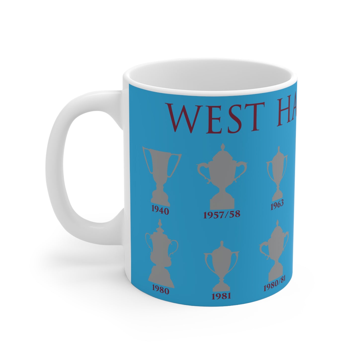 West Ham United Trophies Collection Mug - Blue