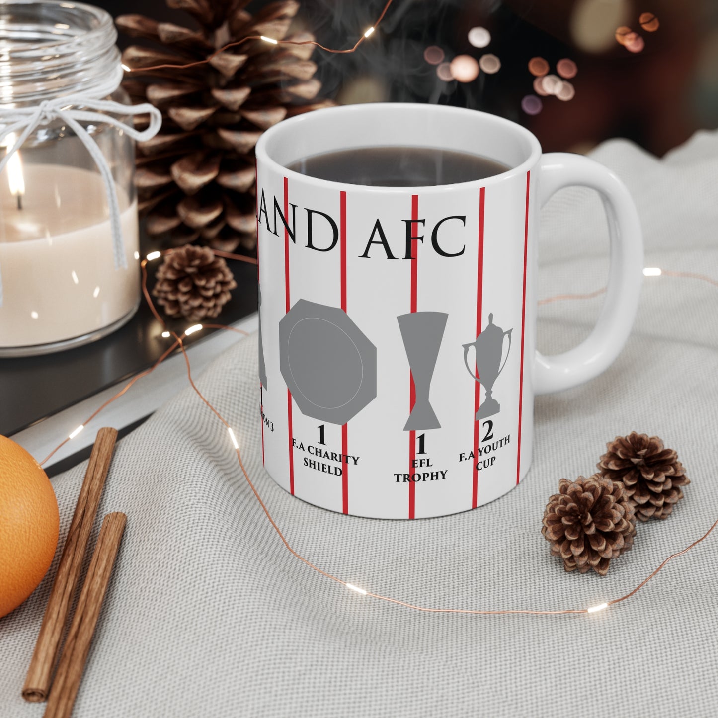 Sunderland Trophies Mug - White
