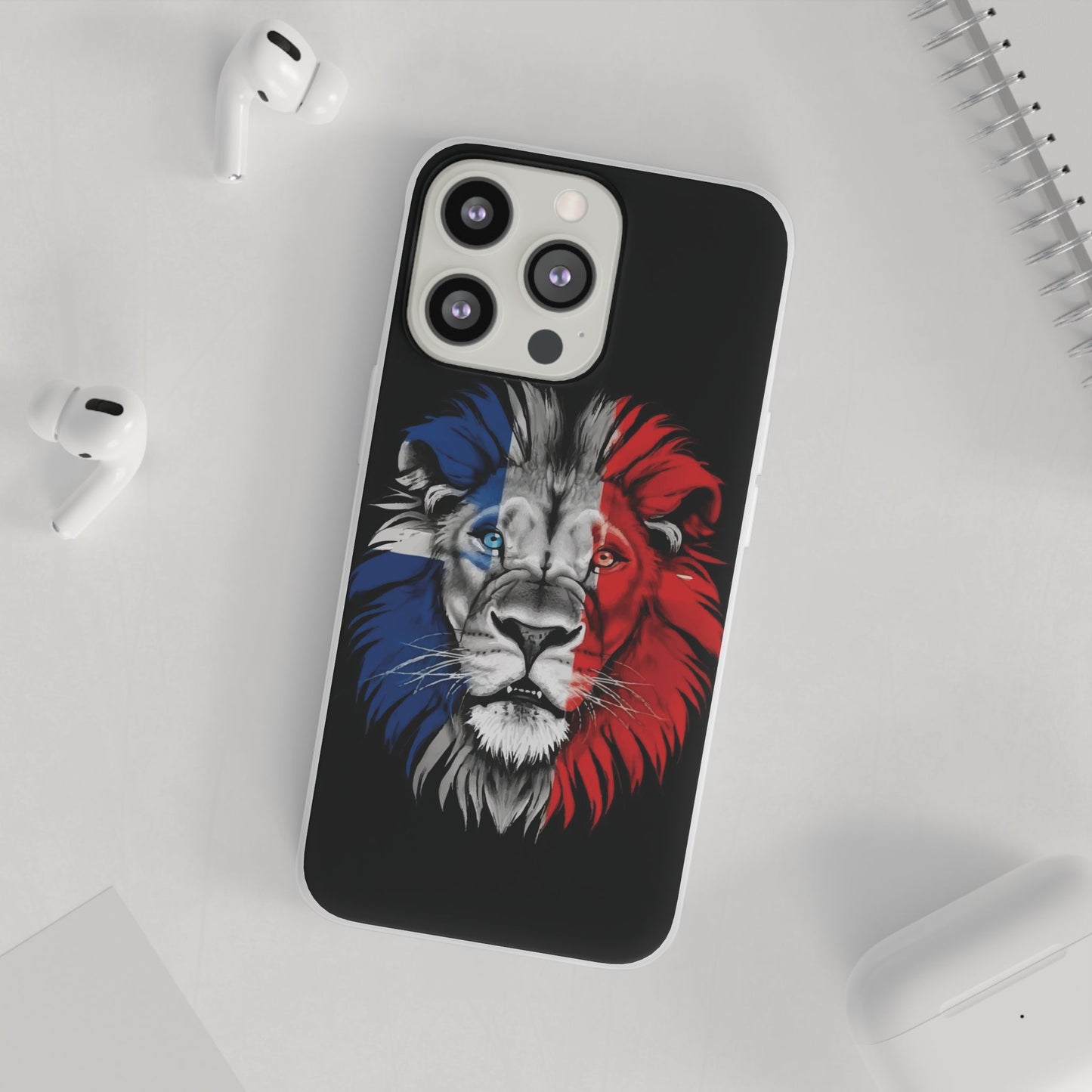 Great Britain Union Jack Lion black iPhone Flexi Case - iPhone 12, 13, 14, 15, 16, Mini/Plus/Pro/Pro Max
