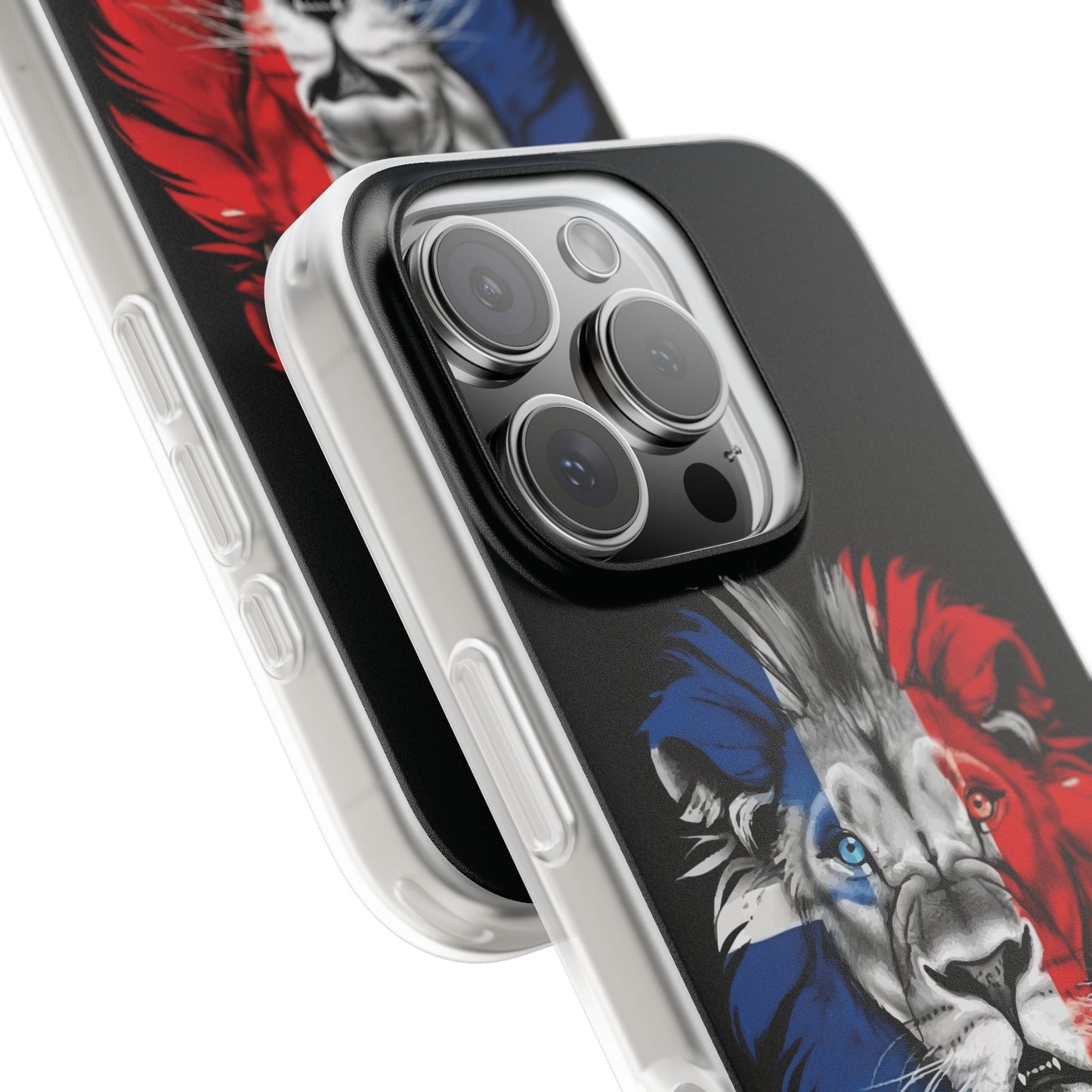 Great Britain Union Jack Lion black iPhone Flexi Case - iPhone 12, 13, 14, 15, 16, Mini/Plus/Pro/Pro Max