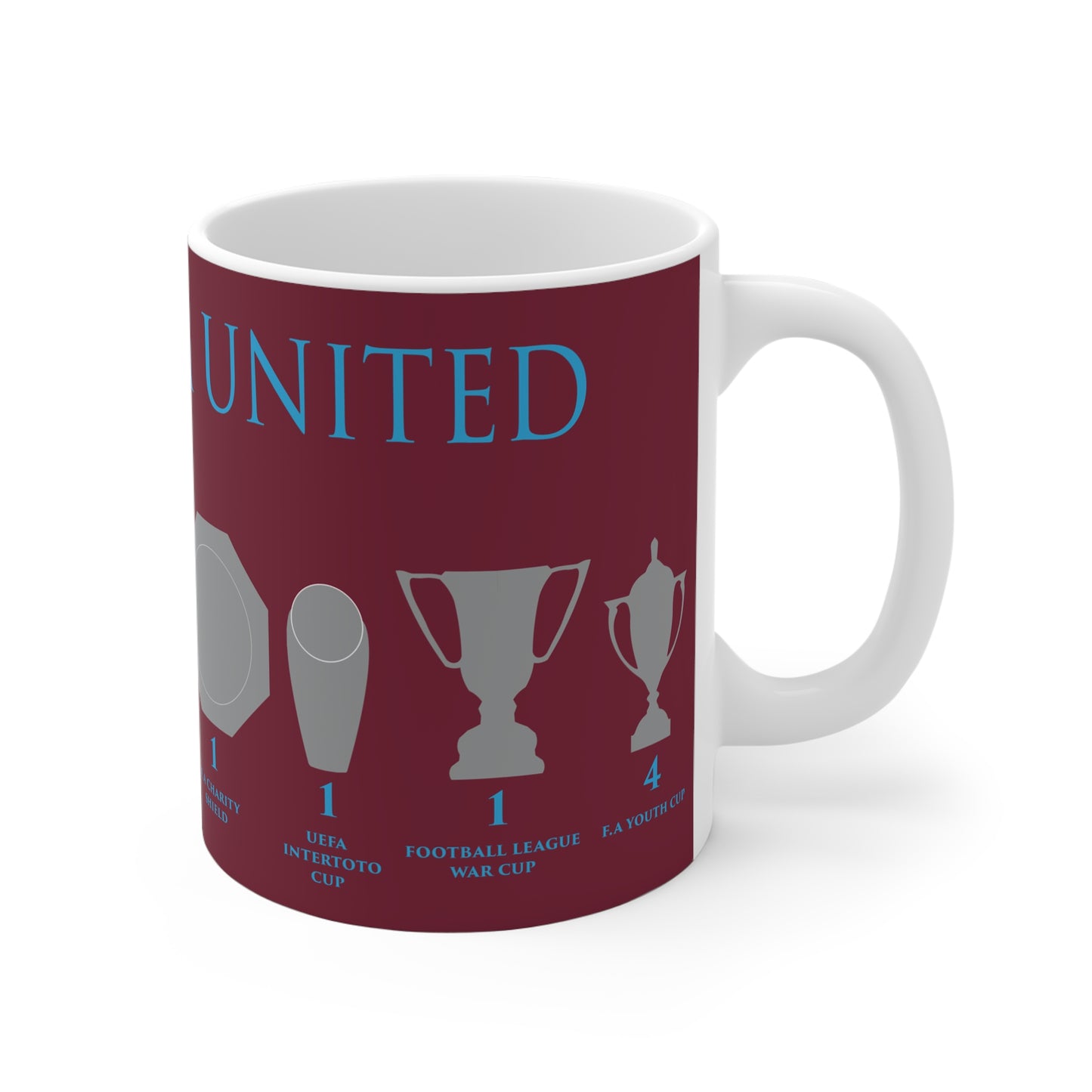 West Ham United Trophies Mug - Claret