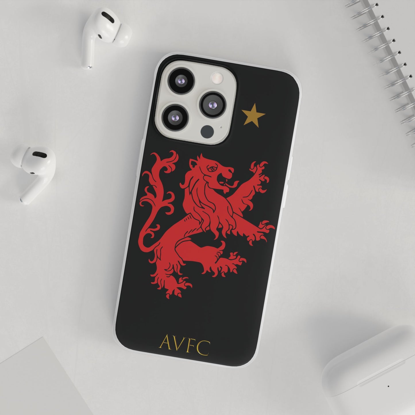 Aston Villa 150th Anniversary iPhone Flexi Case - Black