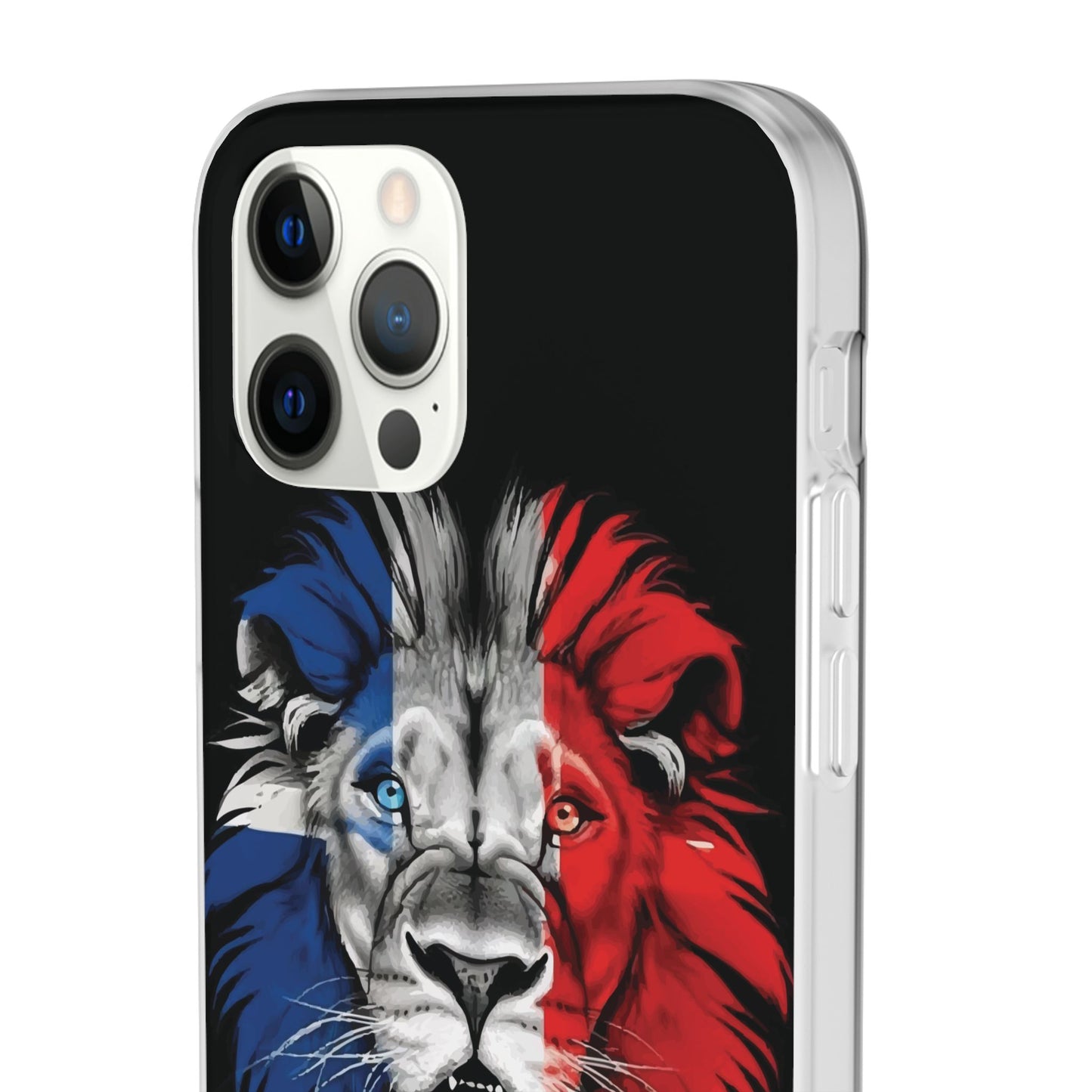 Great Britain Union Jack Lion black iPhone Flexi Case - iPhone 12, 13, 14, 15, 16, Mini/Plus/Pro/Pro Max