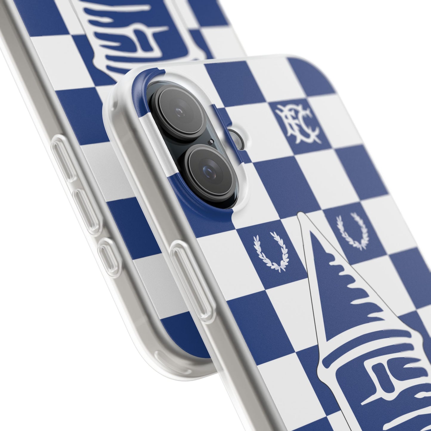 Everton Blue & White Chequered iPhone Flexi Case - iPhone 16, 15, 14, Plus/Pro/Pro Max