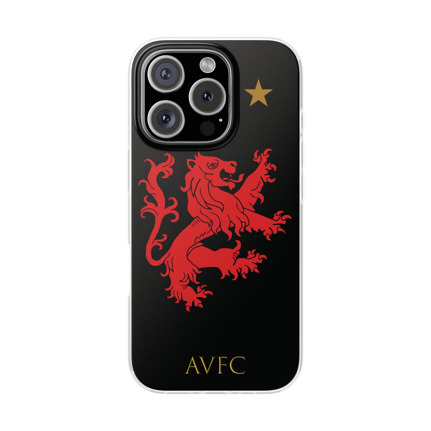 Aston Villa 150th Anniversary iPhone Flexi Case - Black