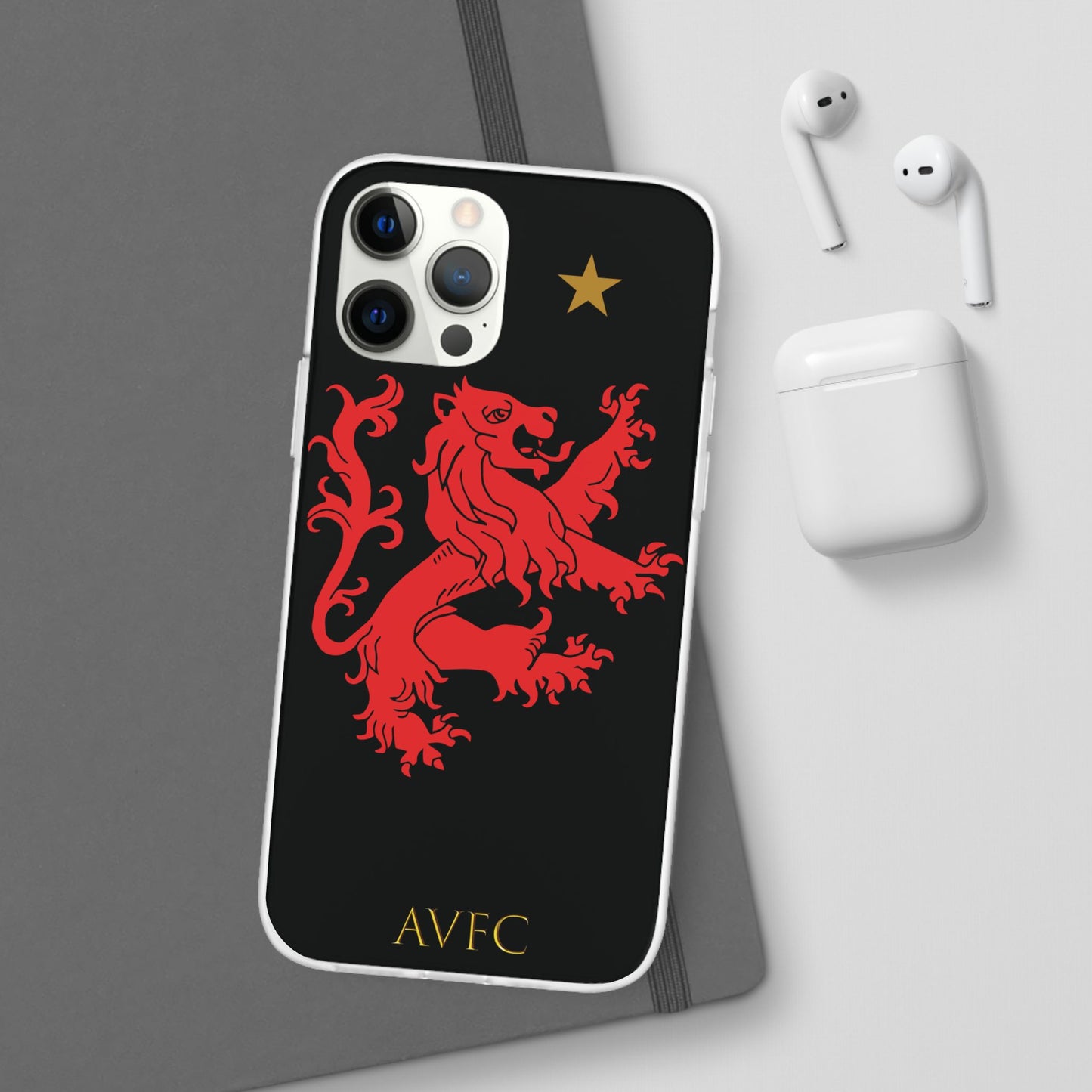 Aston Villa 150th Anniversary iPhone Flexi Case - Black