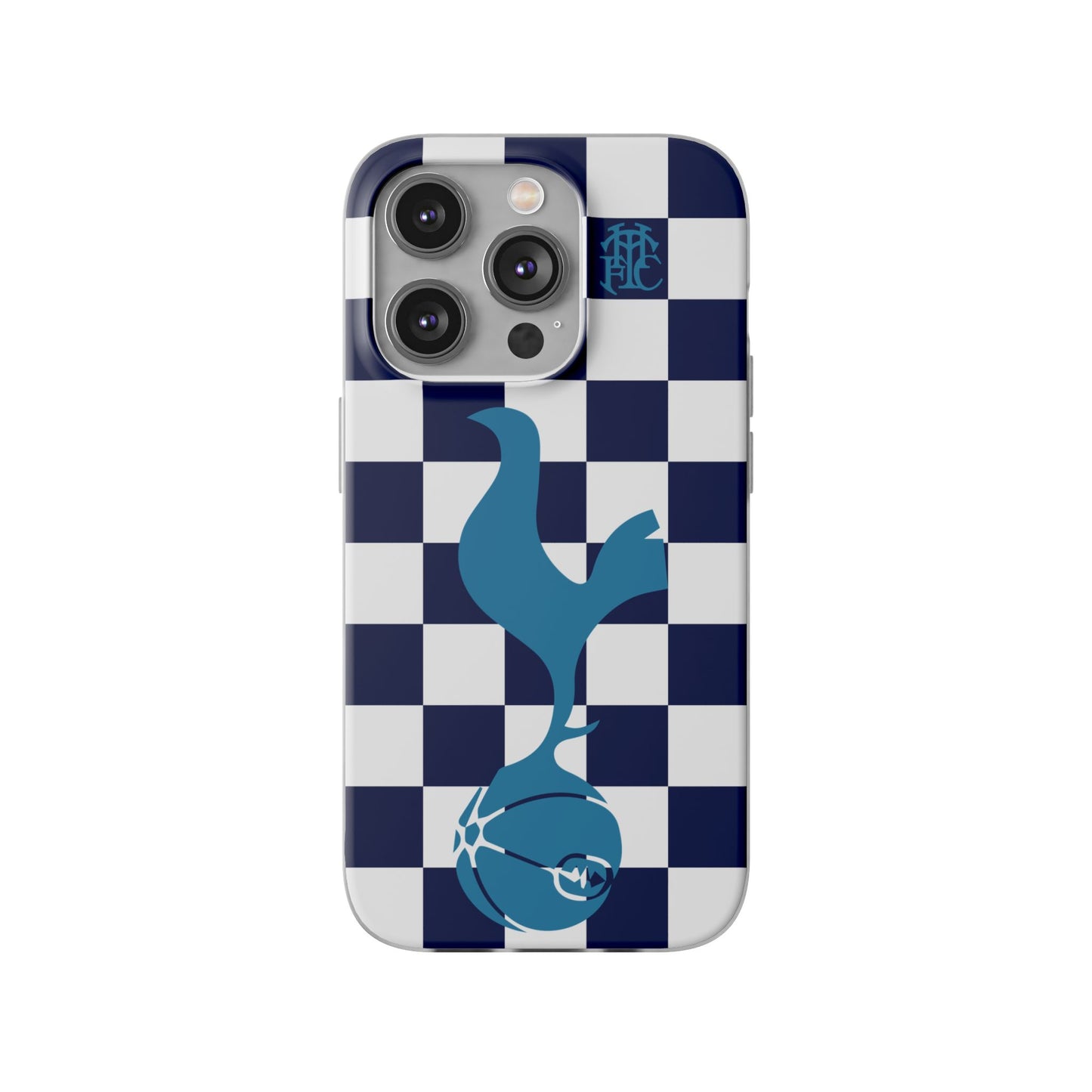 Tottenham Hotspur Chequered iPhone Flexi Case - iPhone 16, 15, 14, Plus/Pro/Pro Max