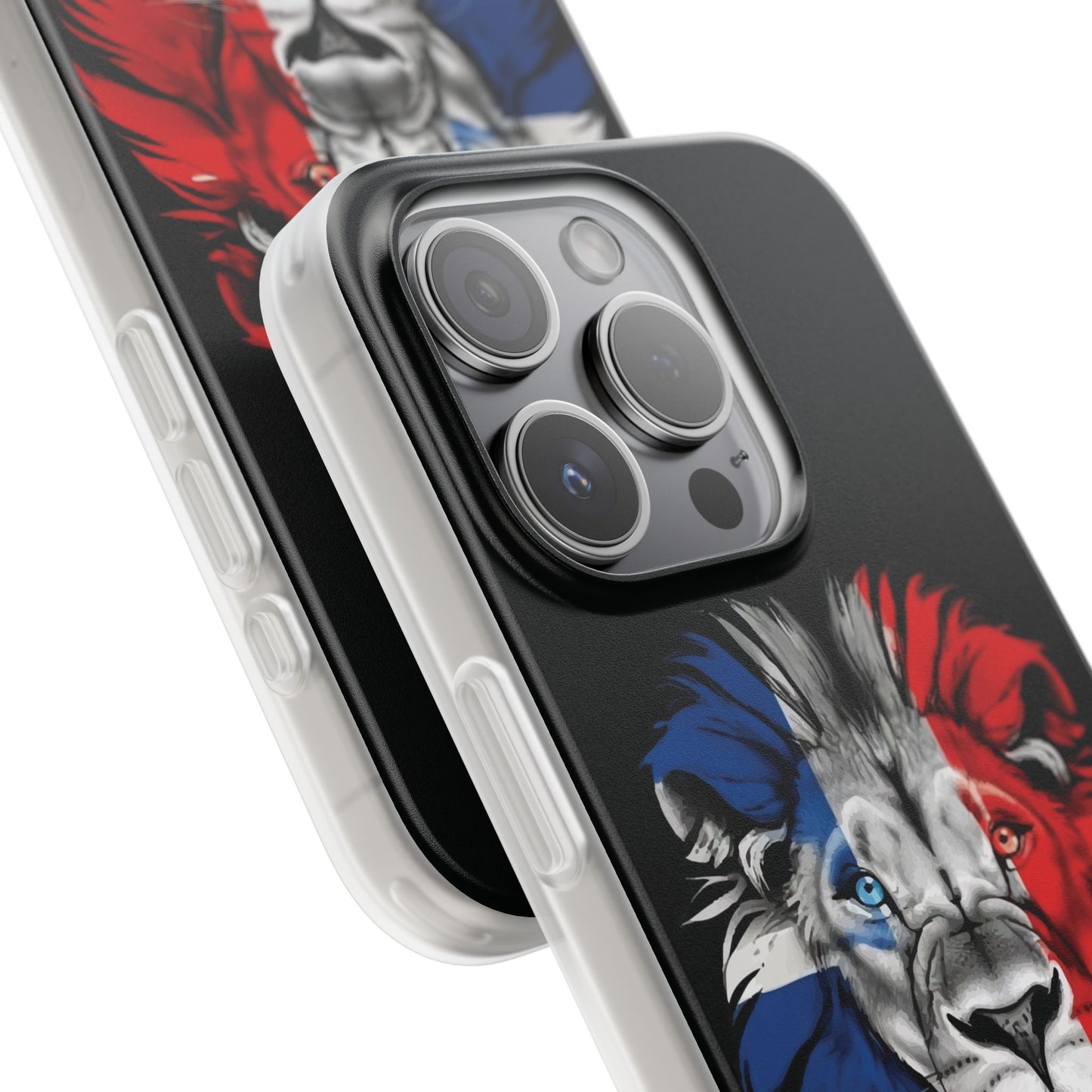 Great Britain Union Jack Lion black iPhone Flexi Case - iPhone 12, 13, 14, 15, 16, Mini/Plus/Pro/Pro Max
