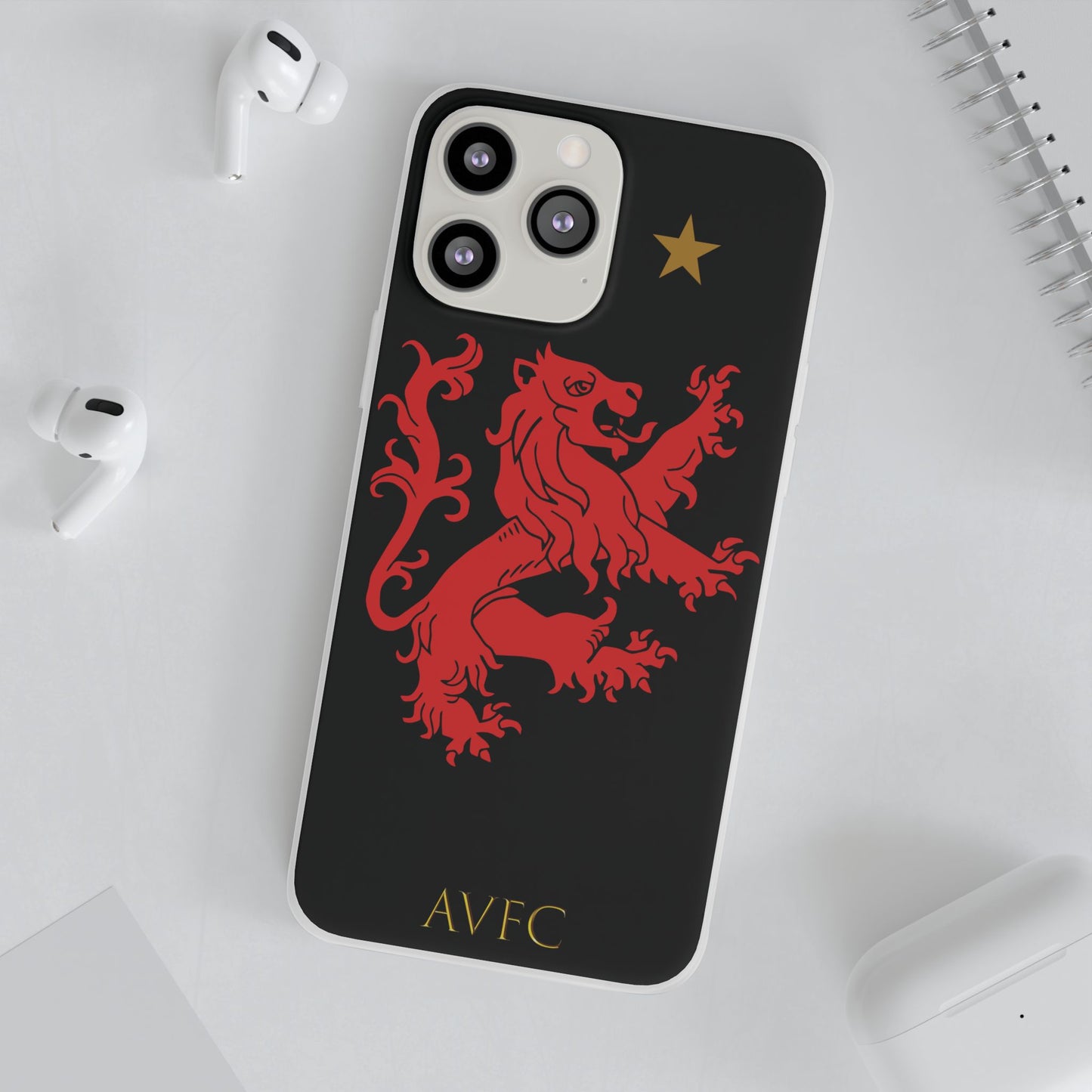 Aston Villa 150th Anniversary iPhone Flexi Case - Black
