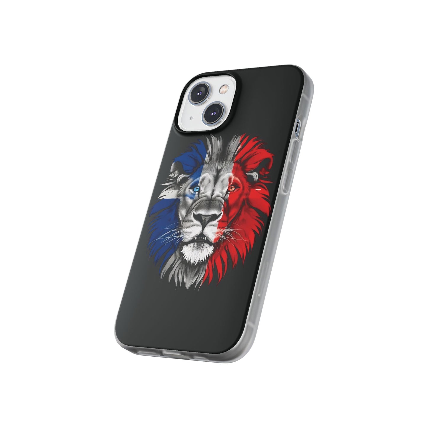 Great Britain Union Jack Lion black iPhone Flexi Case - iPhone 12, 13, 14, 15, 16, Mini/Plus/Pro/Pro Max