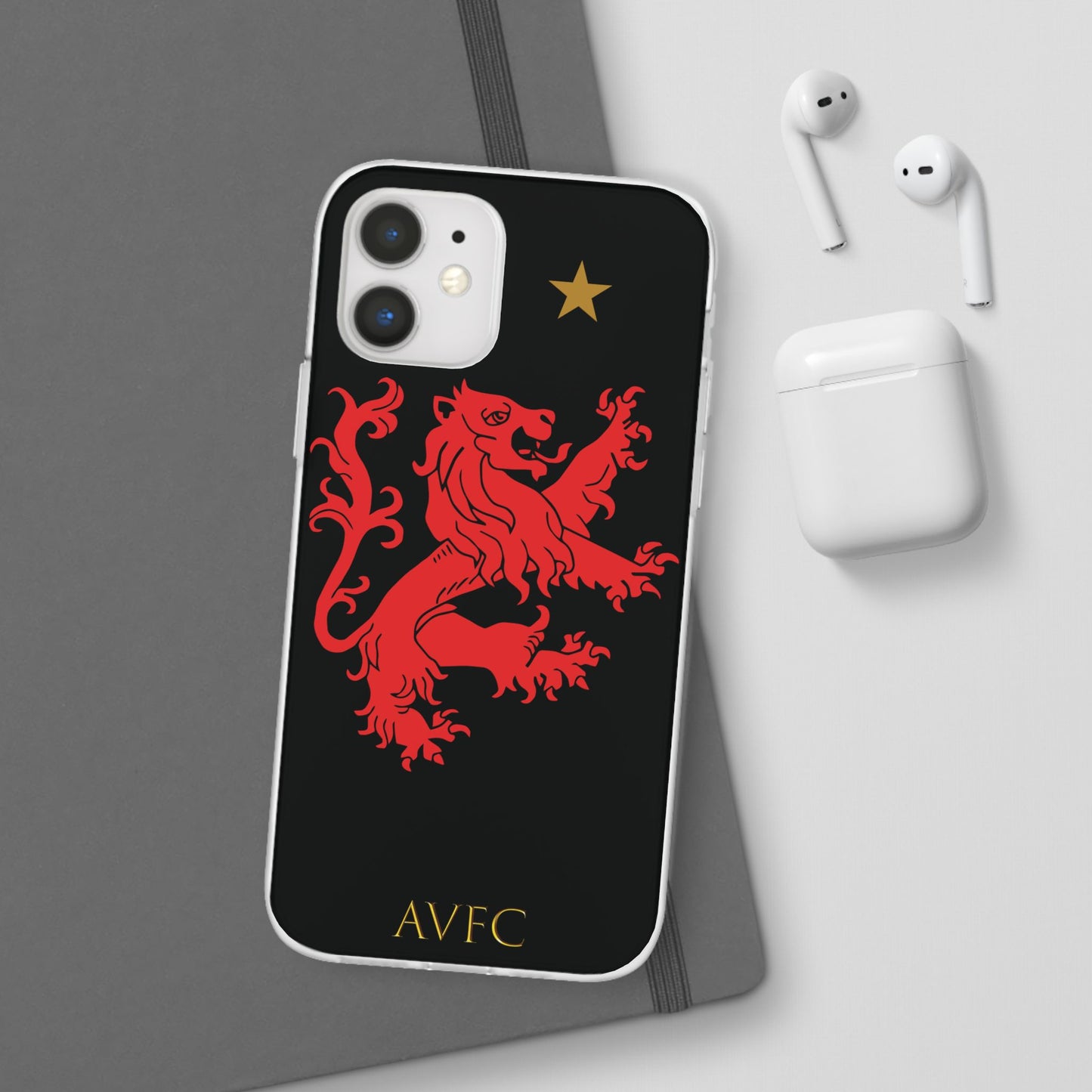 Aston Villa 150th Anniversary iPhone Flexi Case - Black