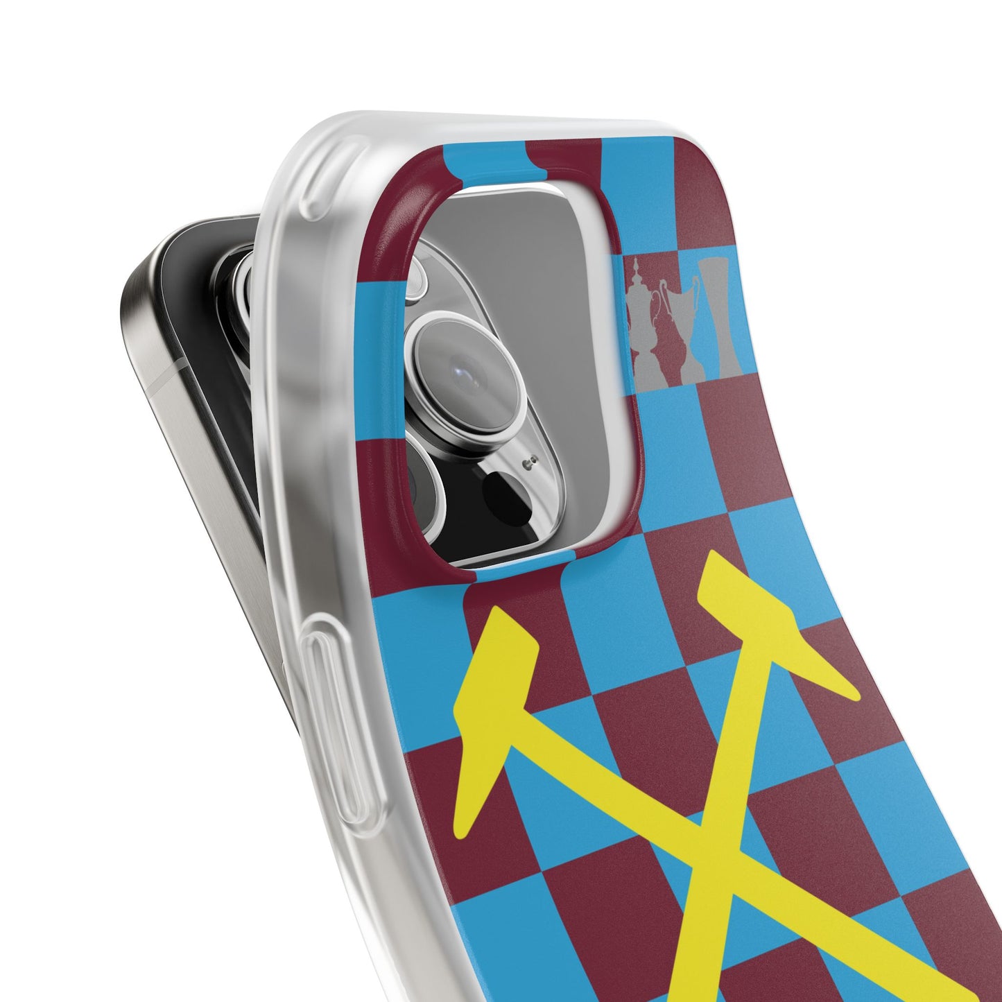 West Ham United Claret & Blue iPhone Flexi Case - iPhone 16, 15, 14, Plus/Pro/Pro Max