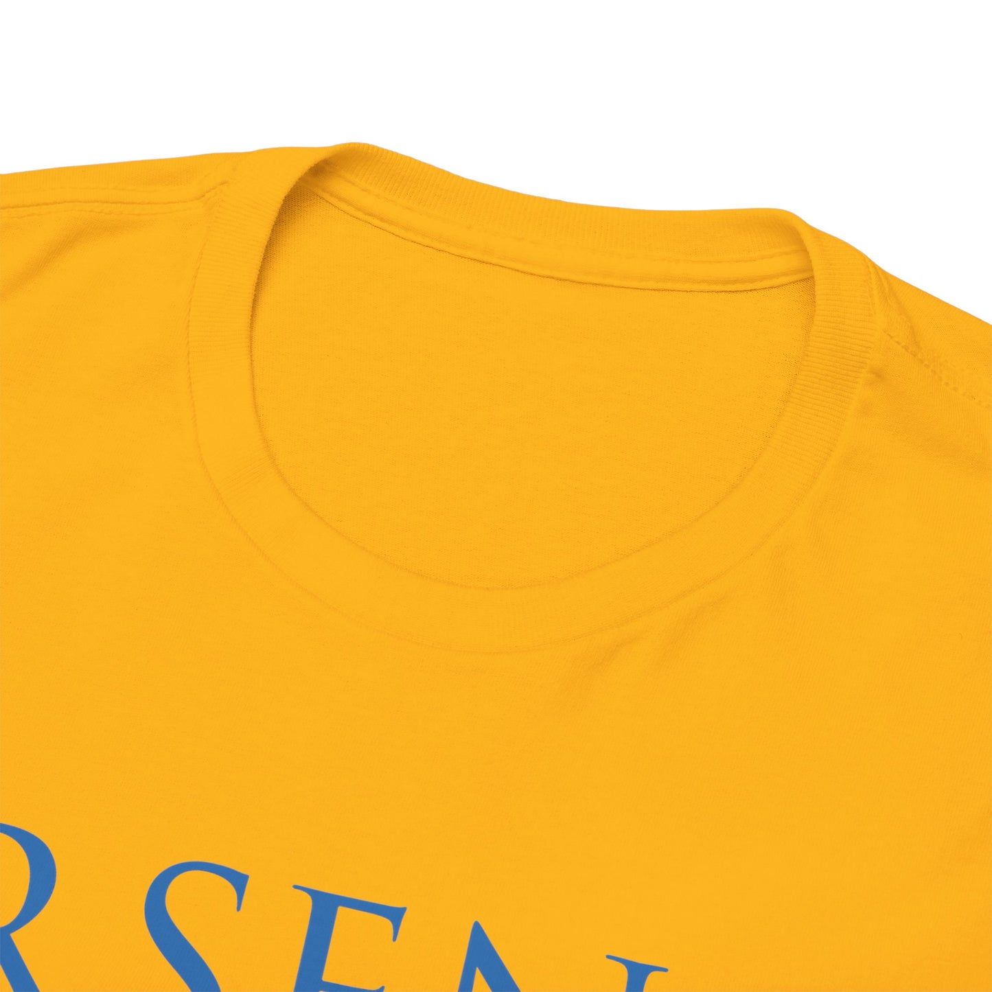 Arsenal Cannon & Trophies Unisex Heavy Cotton T-Shirt - Red/White/Black/Gold/Royal