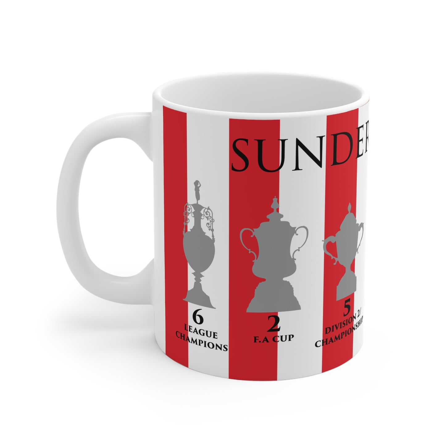 Sunderland Trophies Mug - Stripes