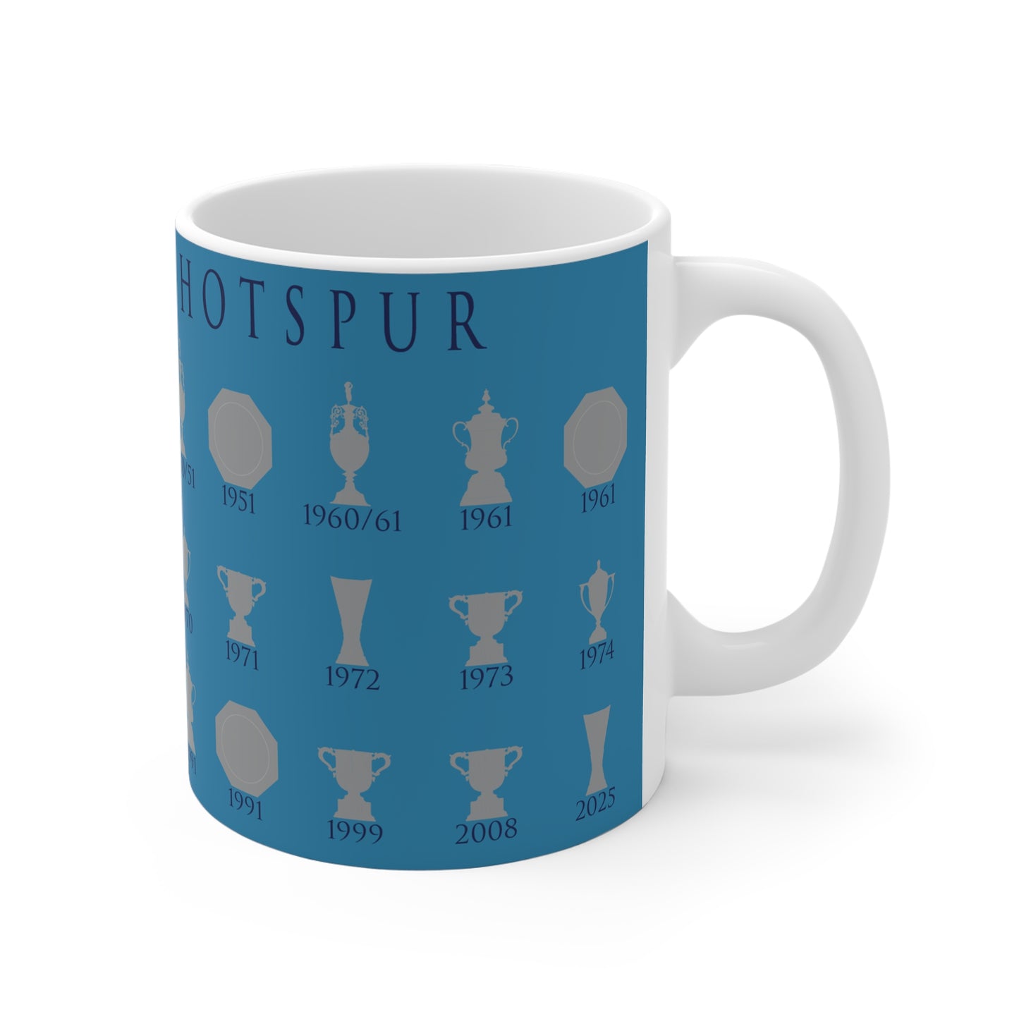 Tottenham Hotspur Trophies Collection Mug - Cyan