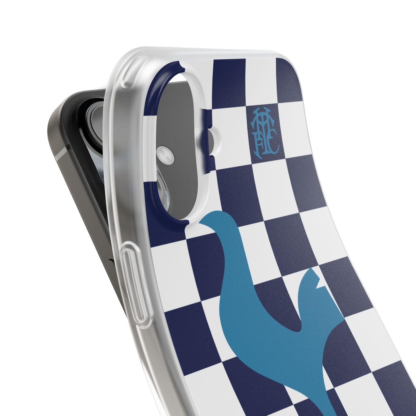 Tottenham Hotspur Chequered iPhone Flexi Case - iPhone 16, 15, 14, Plus/Pro/Pro Max