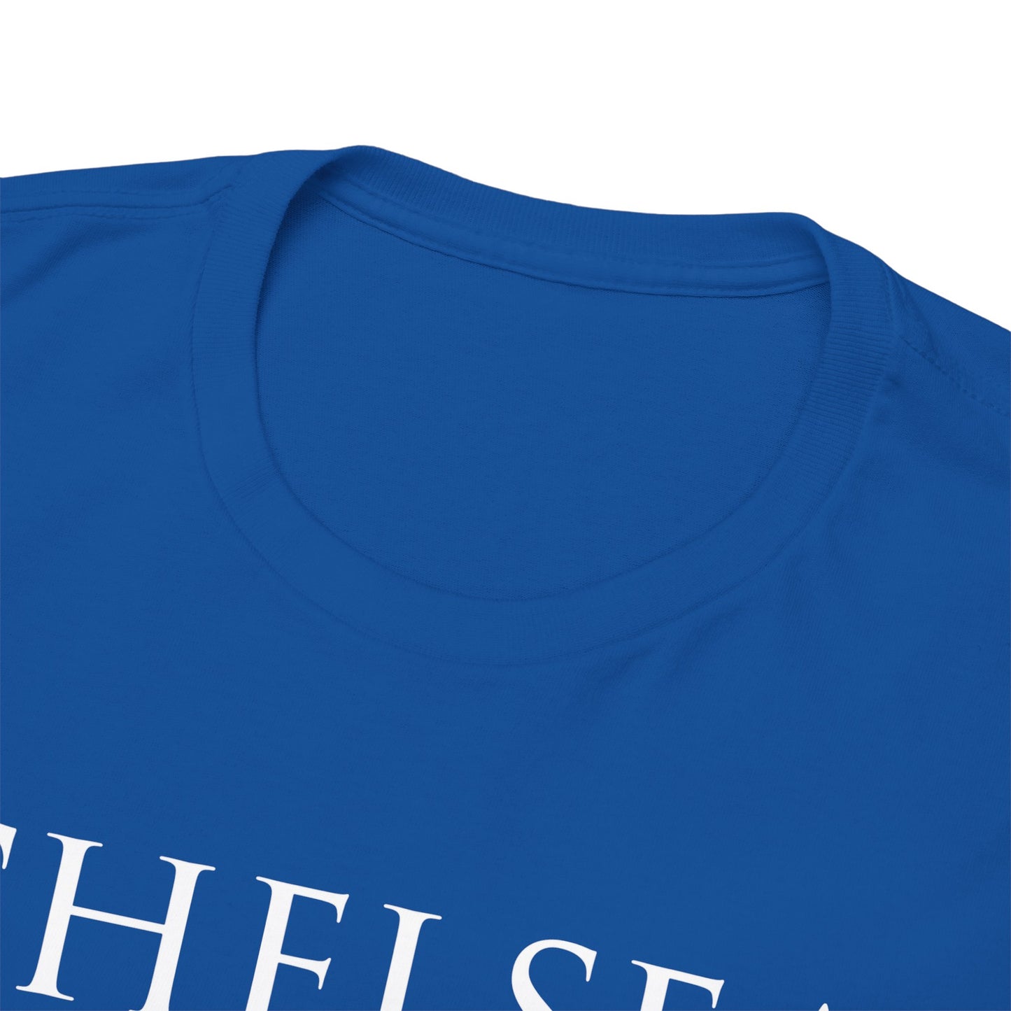 Chelsea Trophies Unisex Heavy Cotton T-Shirt - Royal/White/Black/Gold/Navy