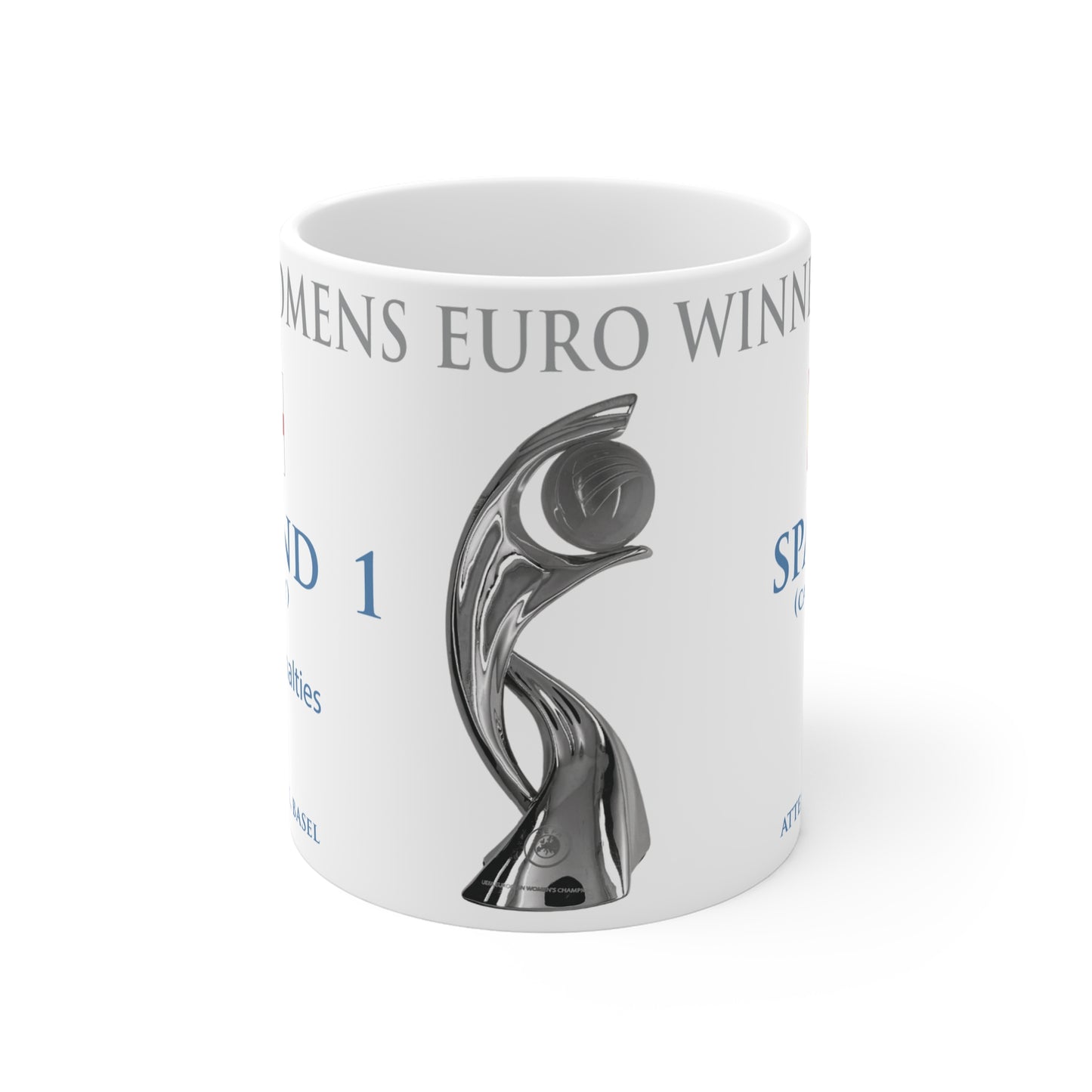 England UEFA Women's Euro Winners Mug - White