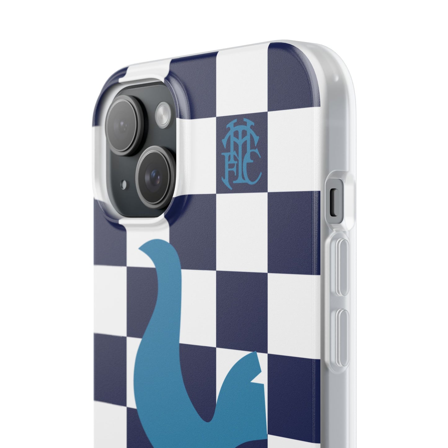 Tottenham Hotspur Chequered iPhone Flexi Case - iPhone 16, 15, 14, Plus/Pro/Pro Max