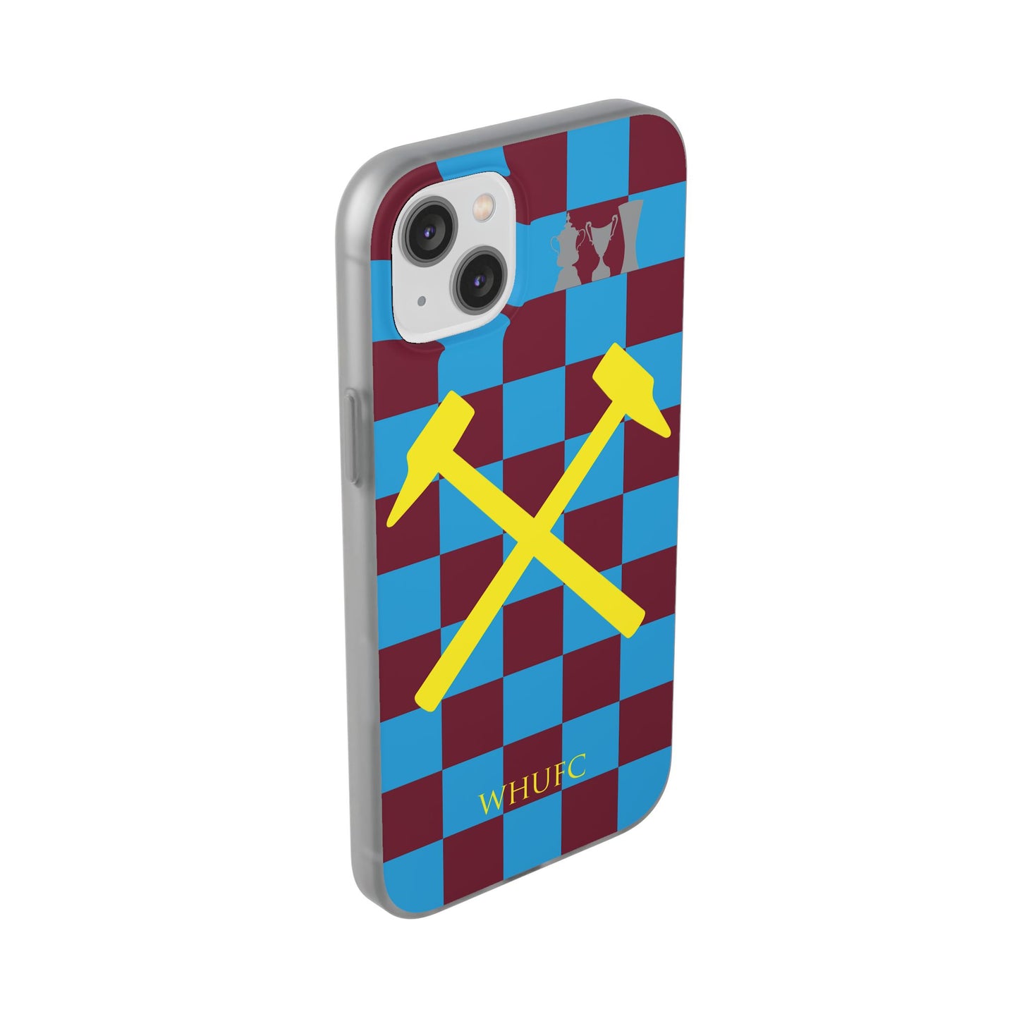 West Ham United Claret & Blue iPhone Flexi Case - iPhone 16, 15, 14, Plus/Pro/Pro Max