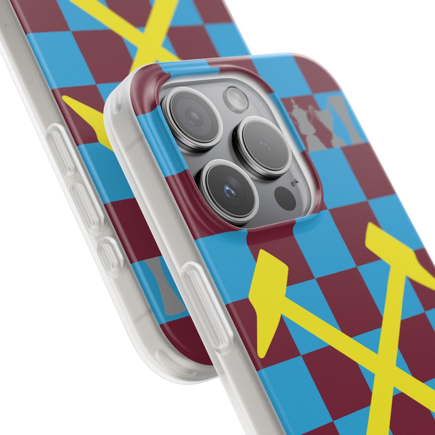 West Ham United Claret & Blue iPhone Flexi Case - iPhone 16, 15, 14, Plus/Pro/Pro Max