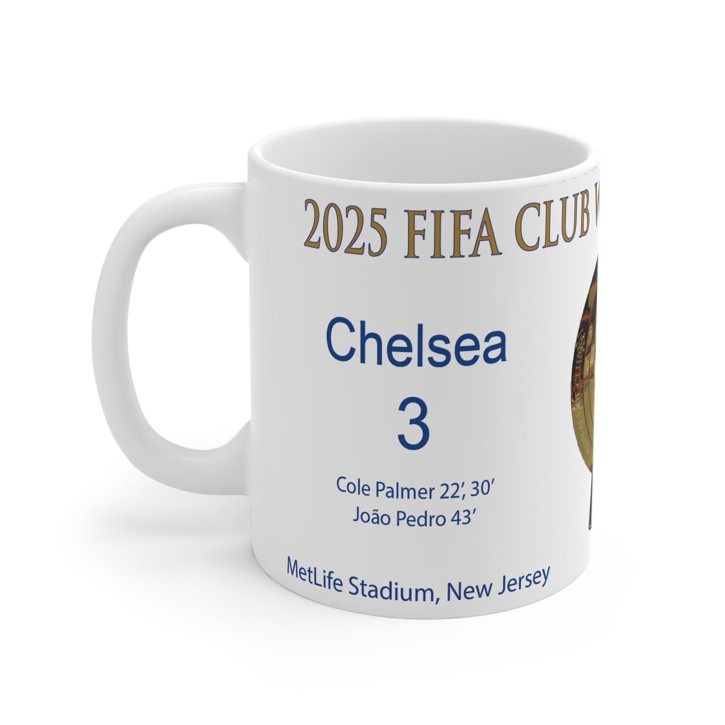 Chelsea 2025 FIFA Club World Cup Winners Mug - White