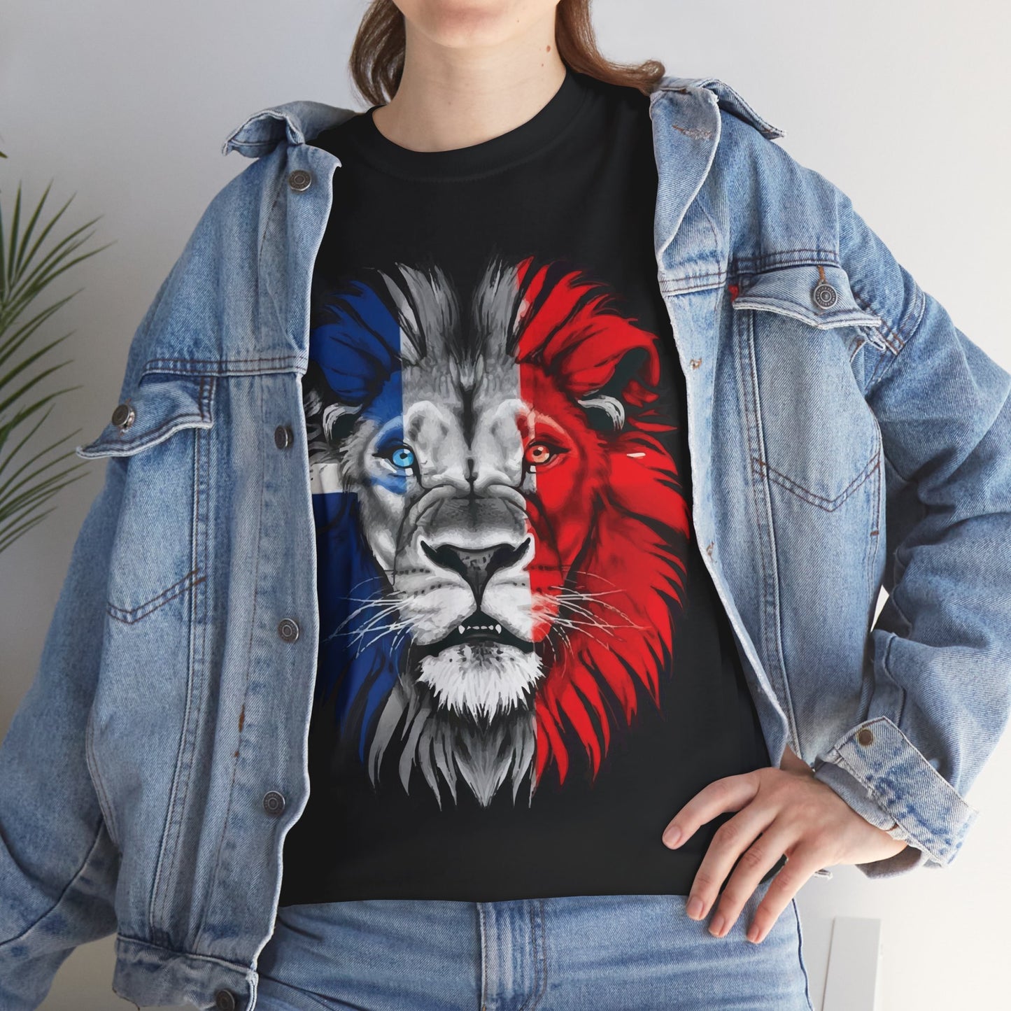Great Britain Lion Black Unisex Heavy Cotton T-Shirt