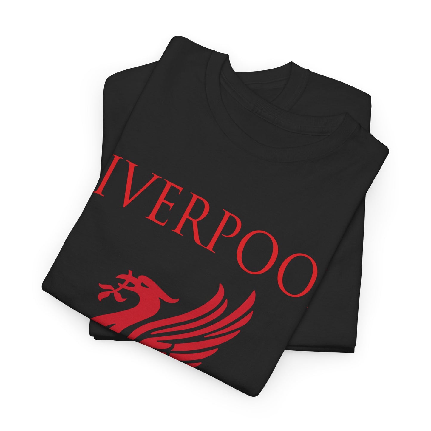 Liverpool Champions of Europe Unisex Heavy Cotton T-Shirt - Red/White/Black/Gold/Sport Grey/Charcoal