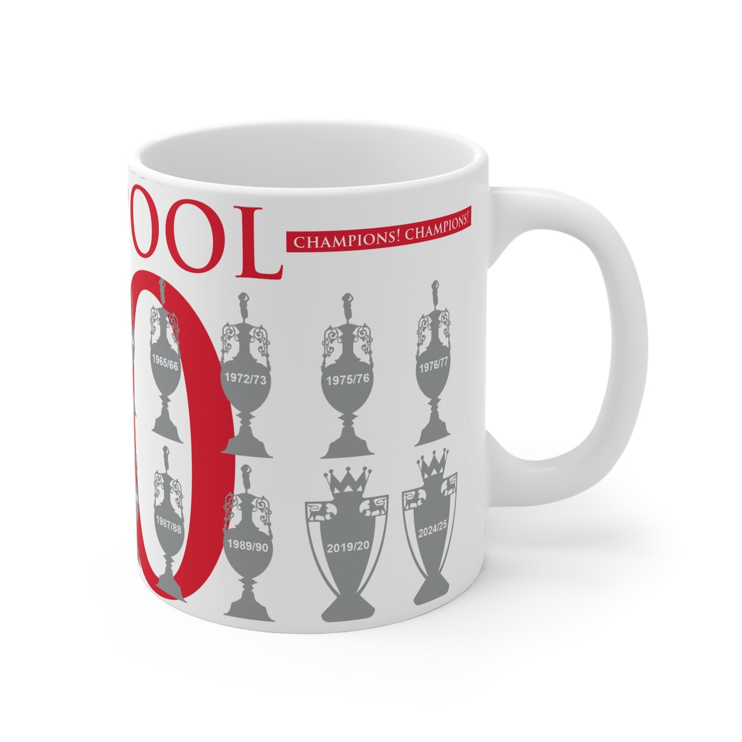 Liverpool 20 League Champions Mug - White
