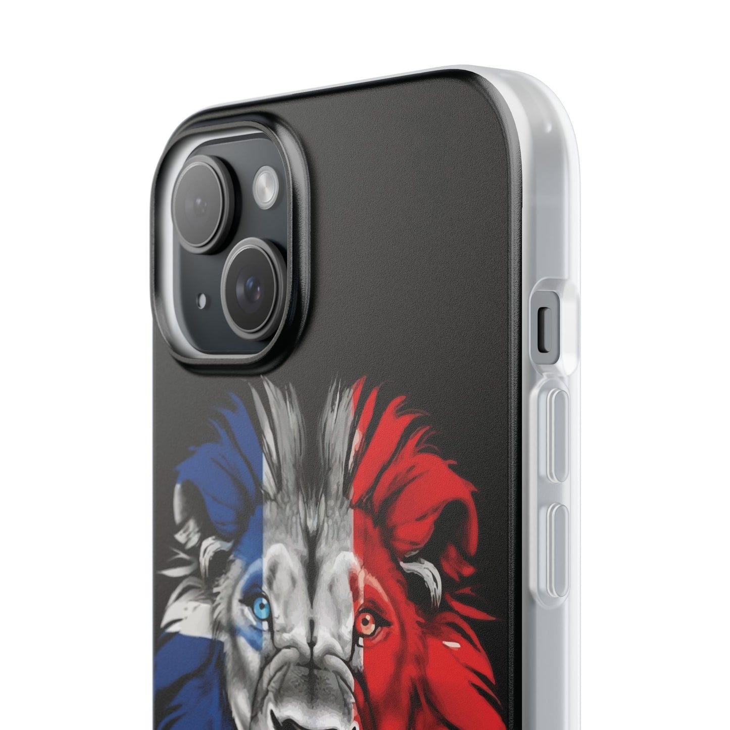 Great Britain Union Jack Lion black iPhone Flexi Case - iPhone 12, 13, 14, 15, 16, Mini/Plus/Pro/Pro Max
